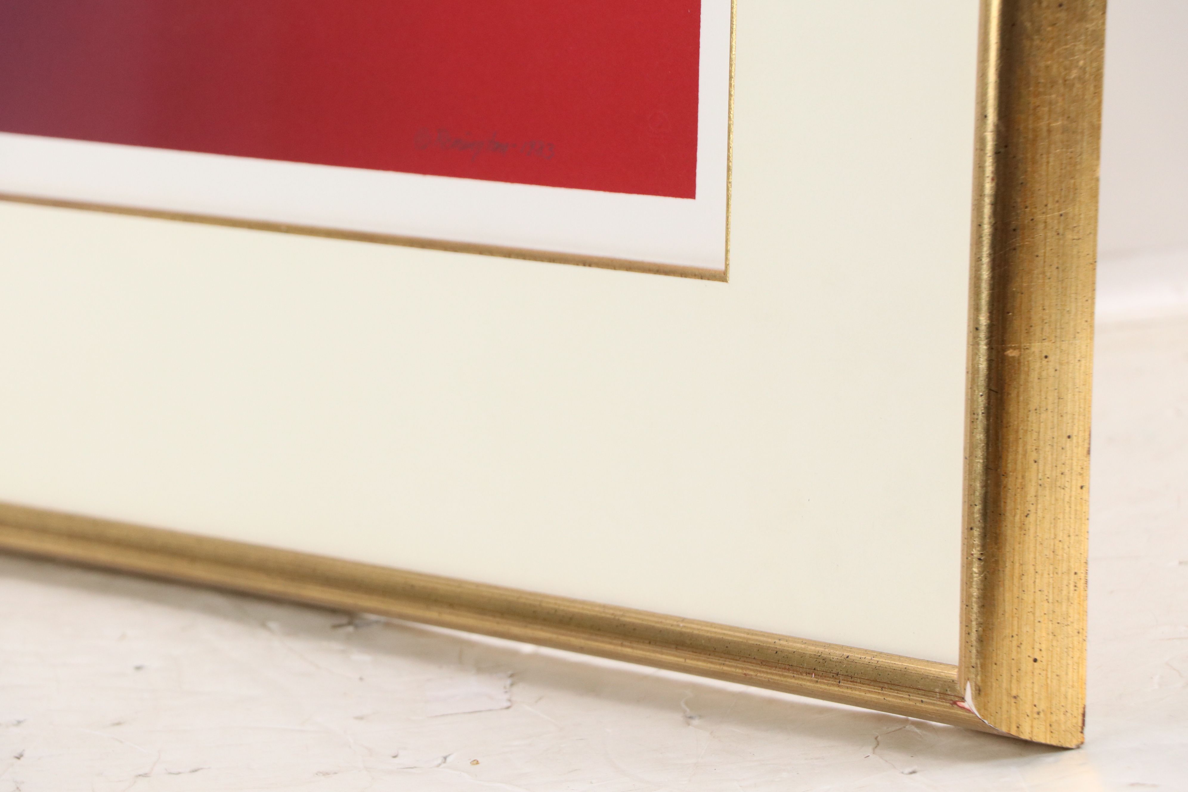 Deborah Williams Remington Silkscreen "Praia," 1983