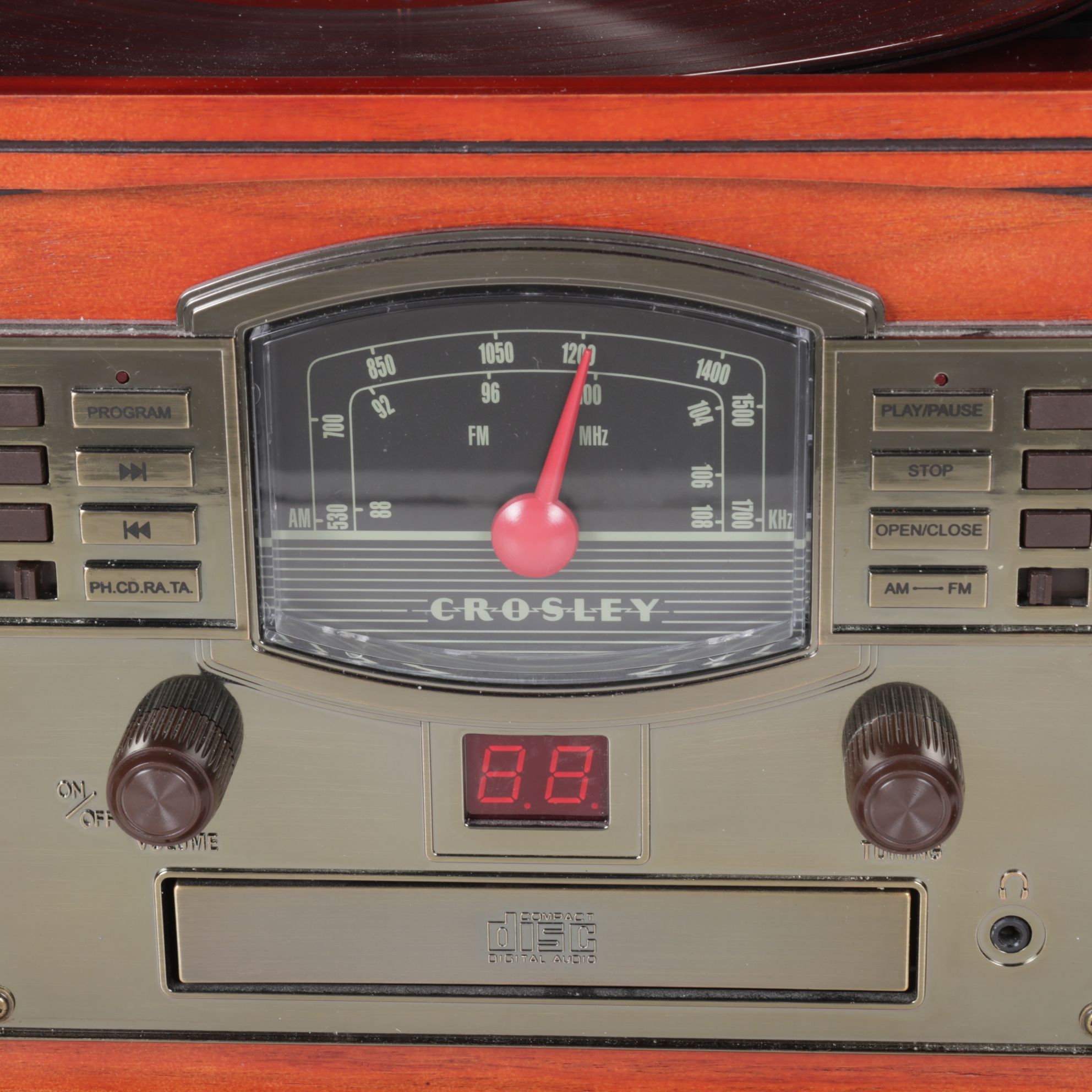 Crosley Combination Turntable Radio With CD & Tape Deck