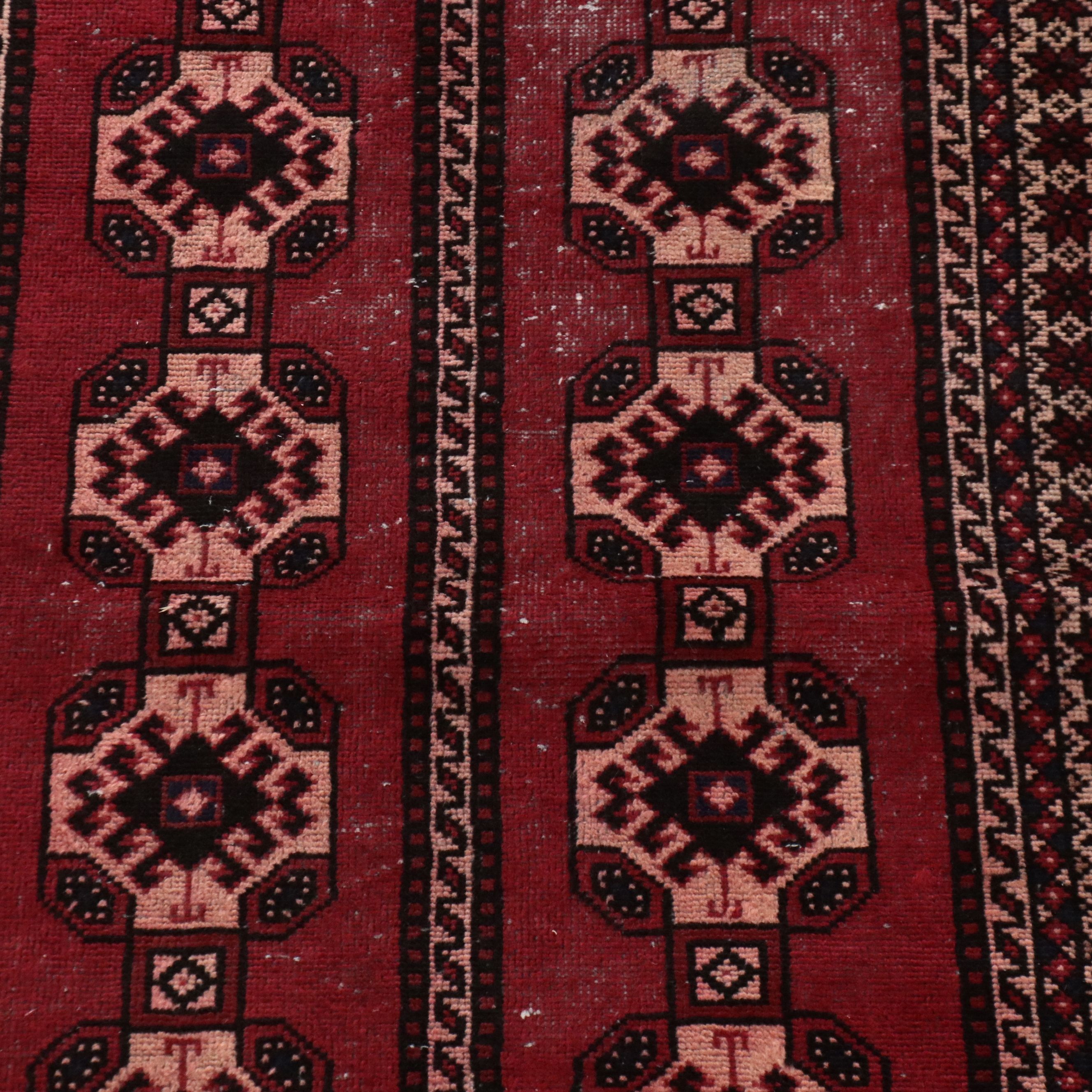 3'4 x 9'6 Hand-Knotted Persian Baluch Long Rug