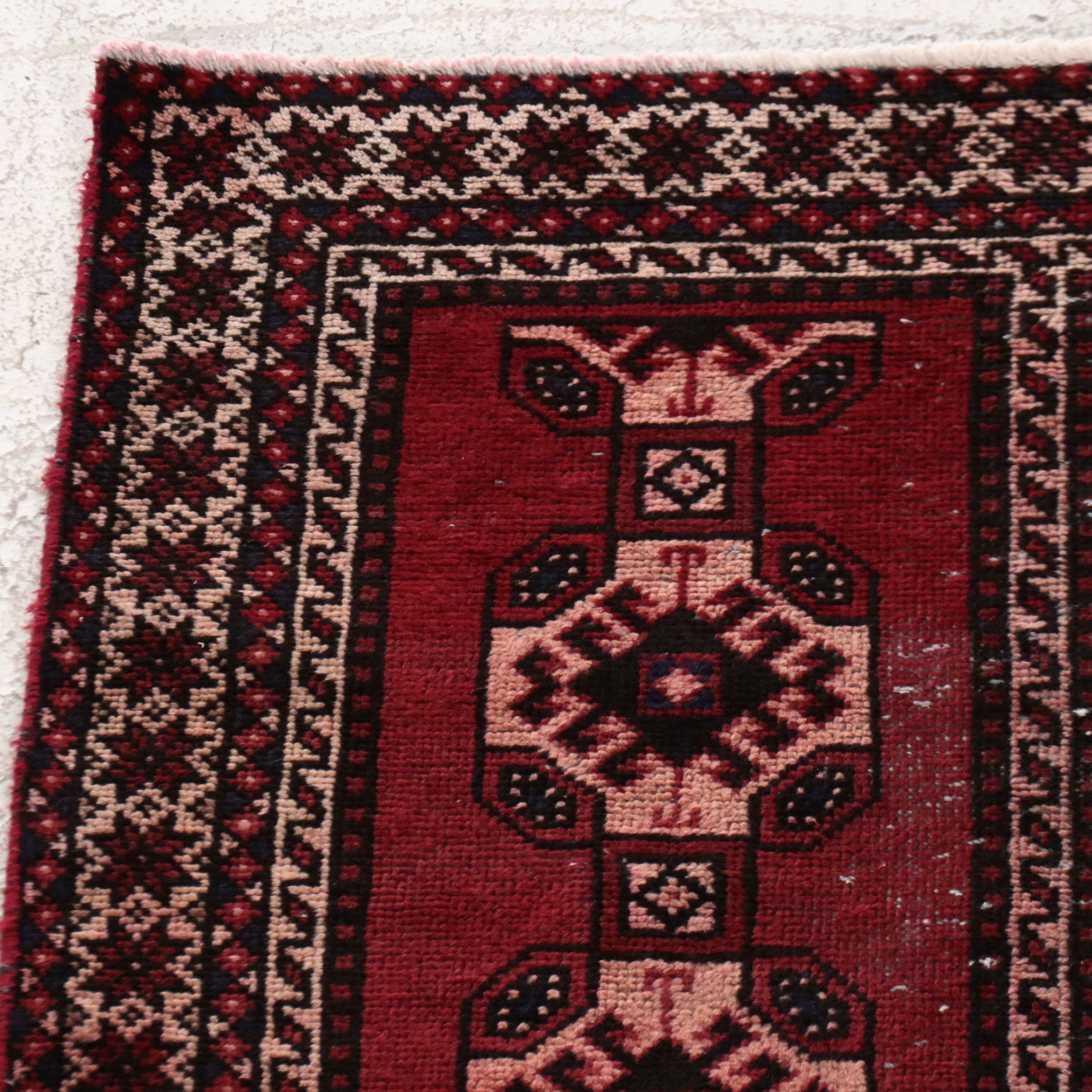 3'4 x 9'6 Hand-Knotted Persian Baluch Long Rug