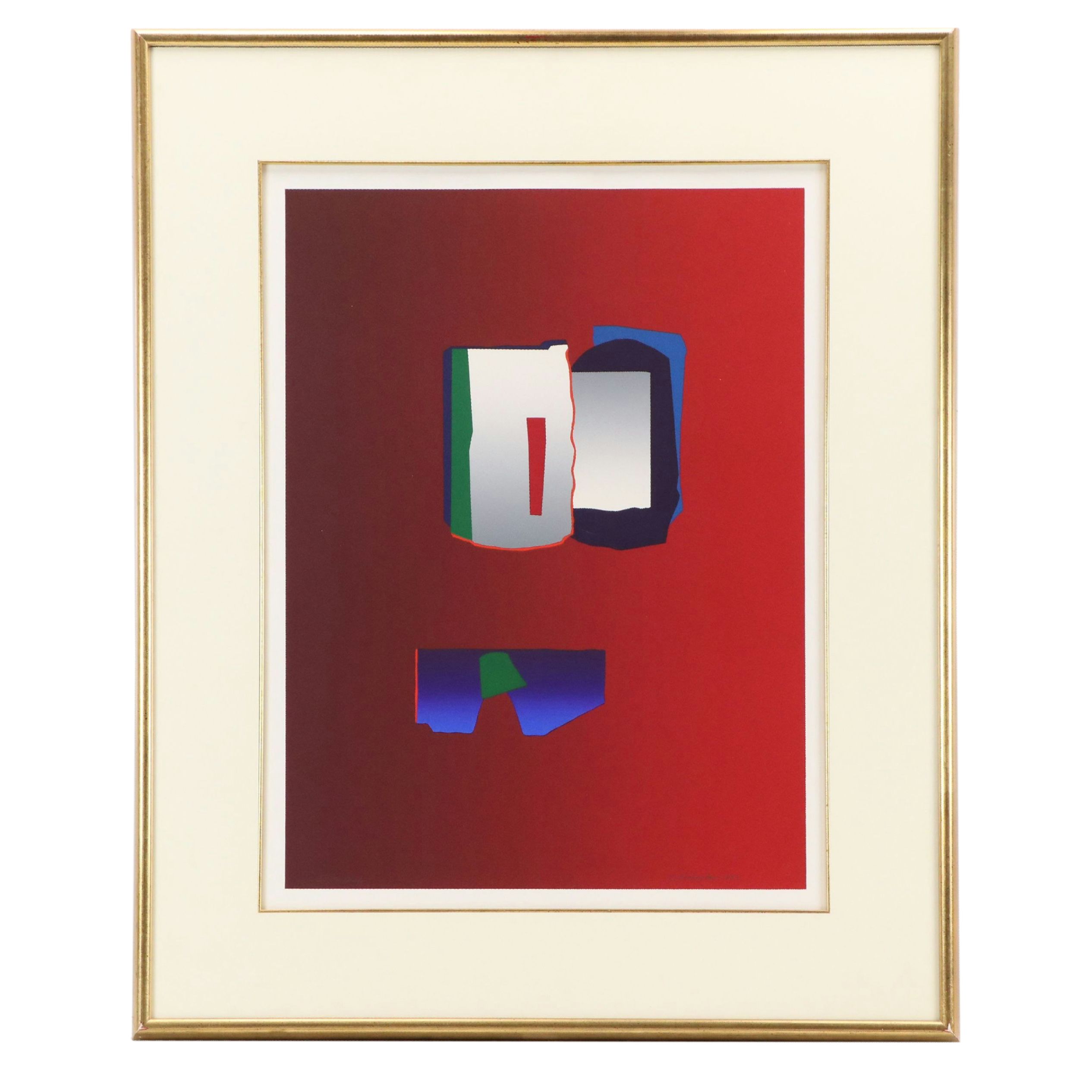 Deborah Williams Remington Silkscreen "Praia," 1983