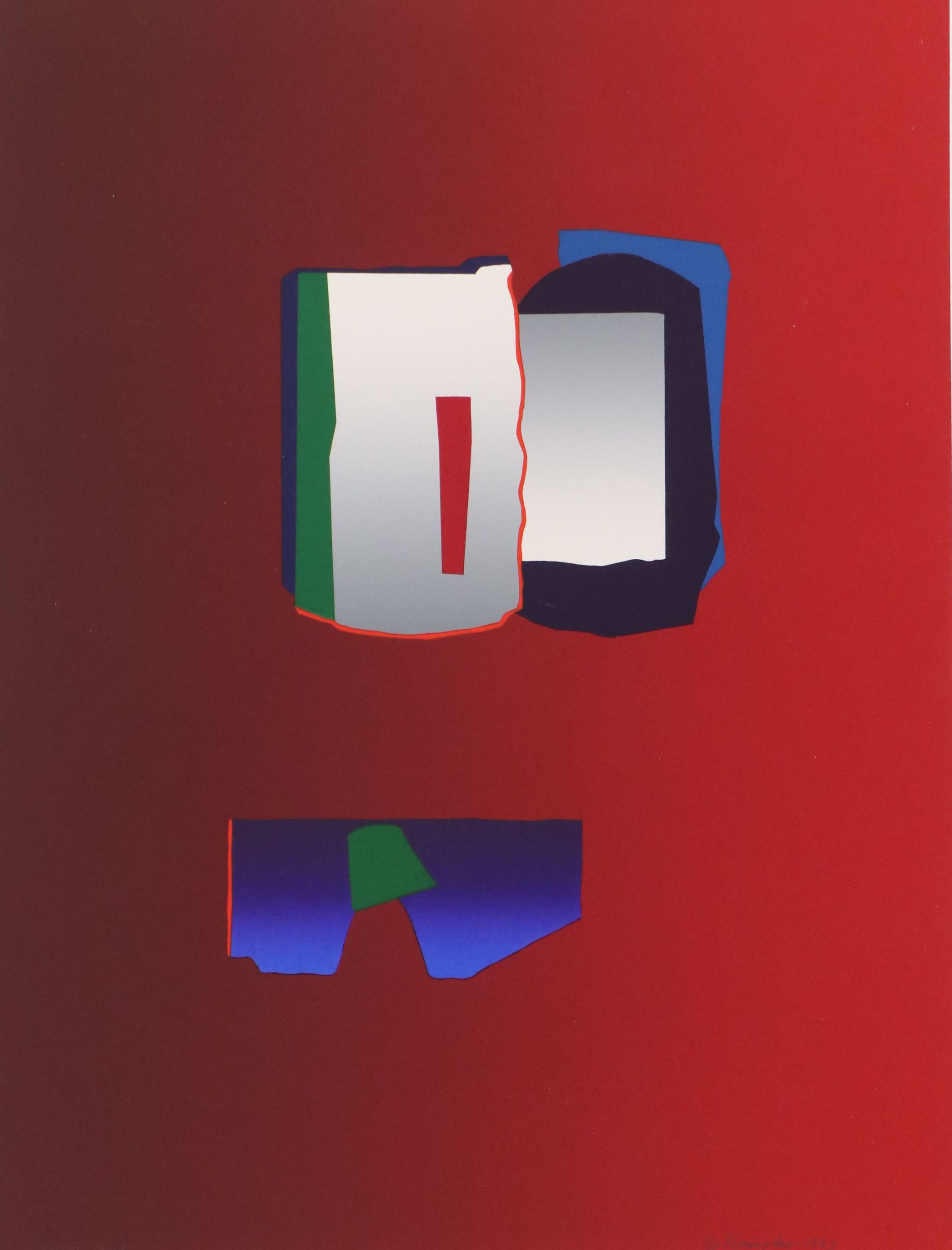 Deborah Williams Remington Silkscreen "Praia," 1983