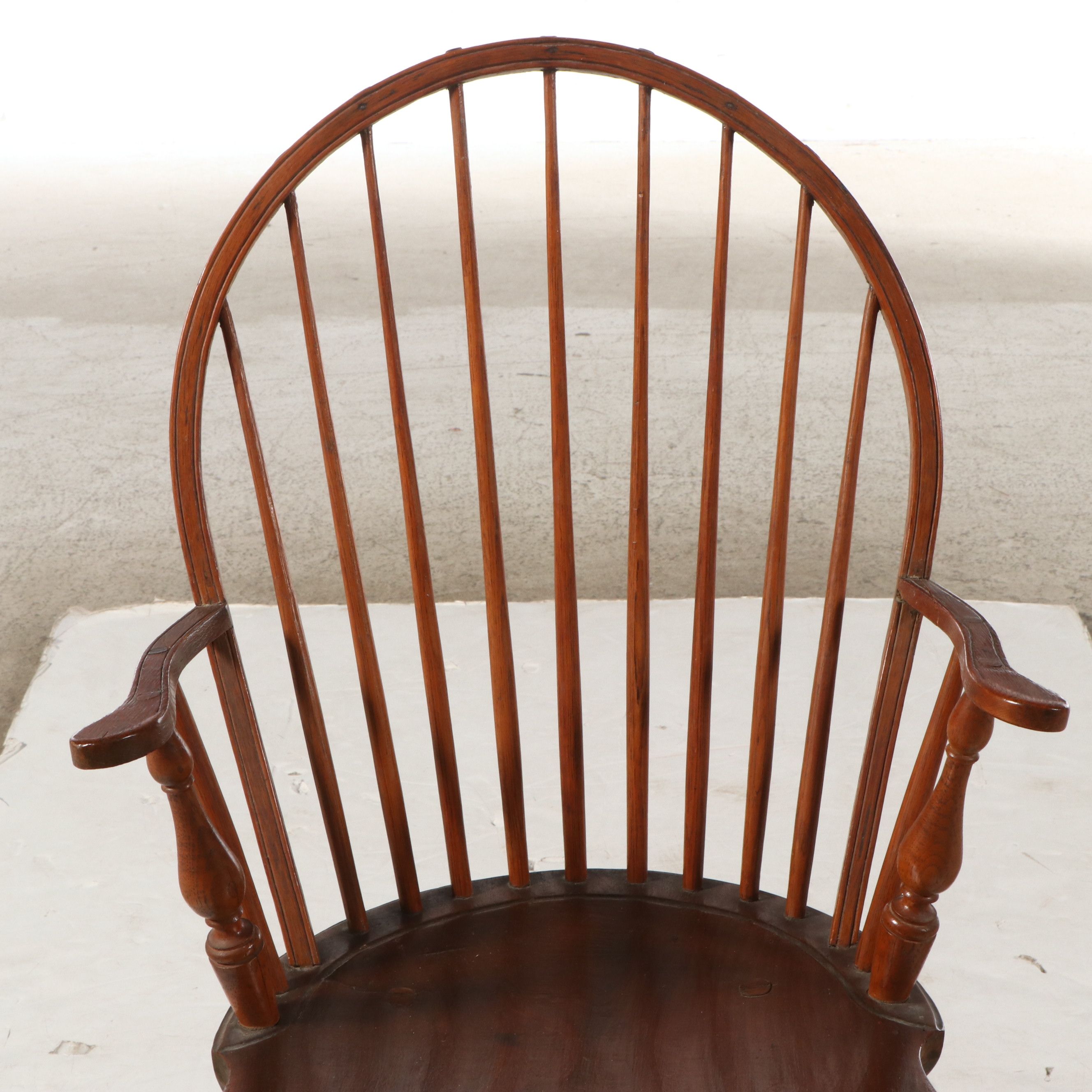 Windsor Style Spindle Back Wooden Armchair