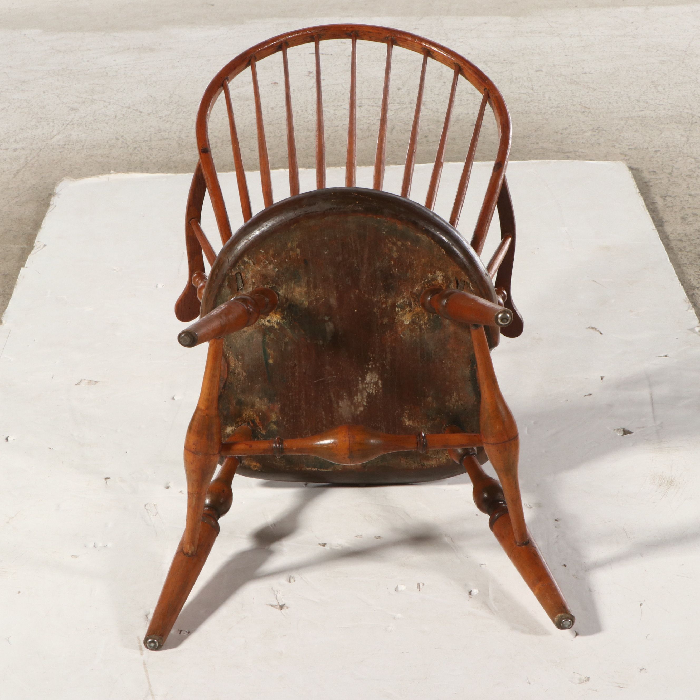 Windsor Style Spindle Back Wooden Armchair