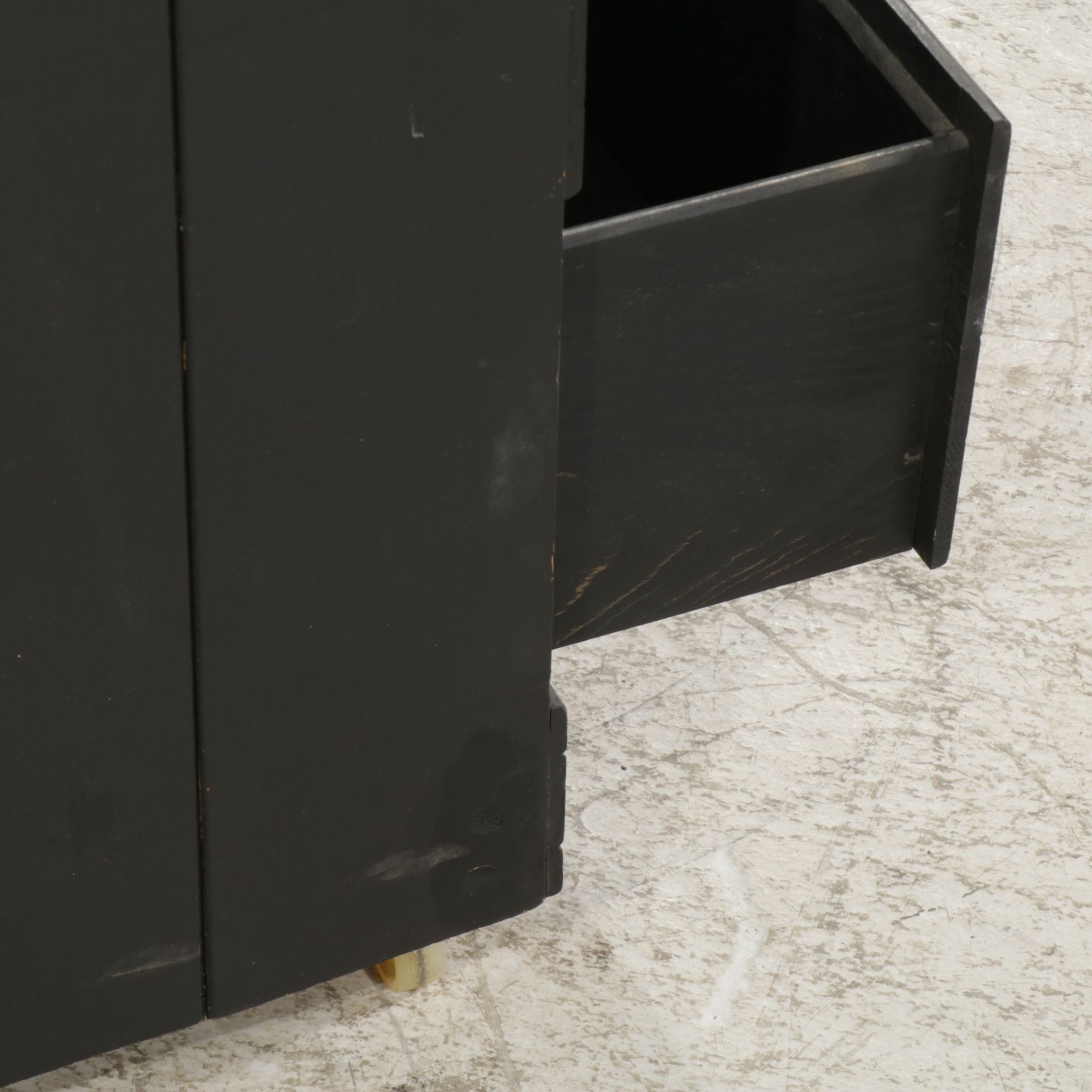 Black Painted Chest of Drawers, Late 20th to 21st Century