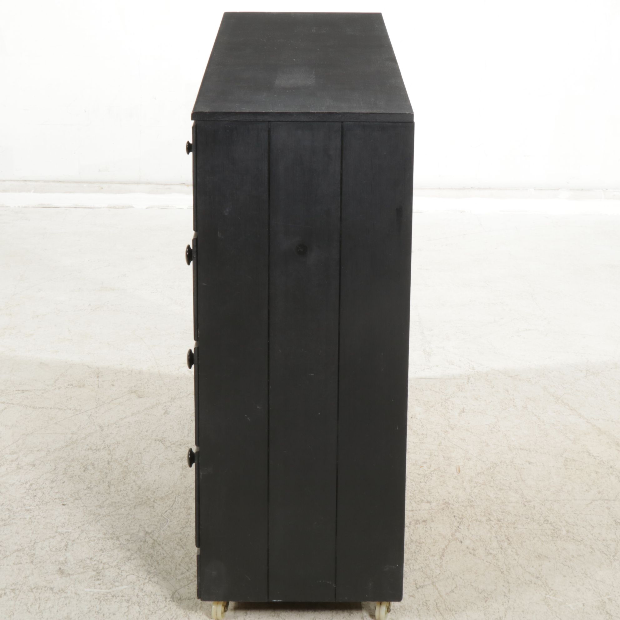 Black Painted Chest of Drawers, Late 20th to 21st Century