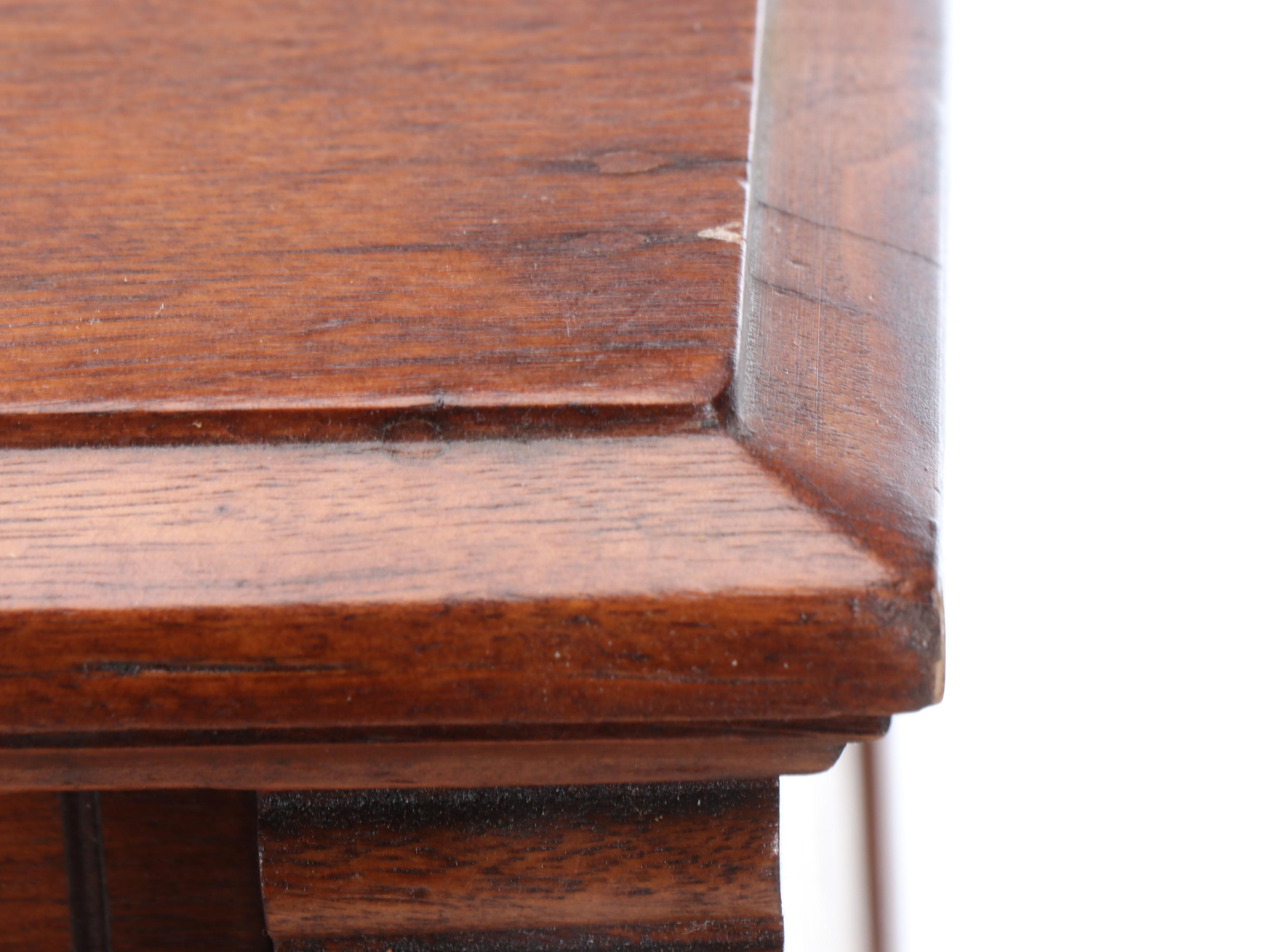 George A. Clark Victorian Six-Drawer Wood Spool Cabinet