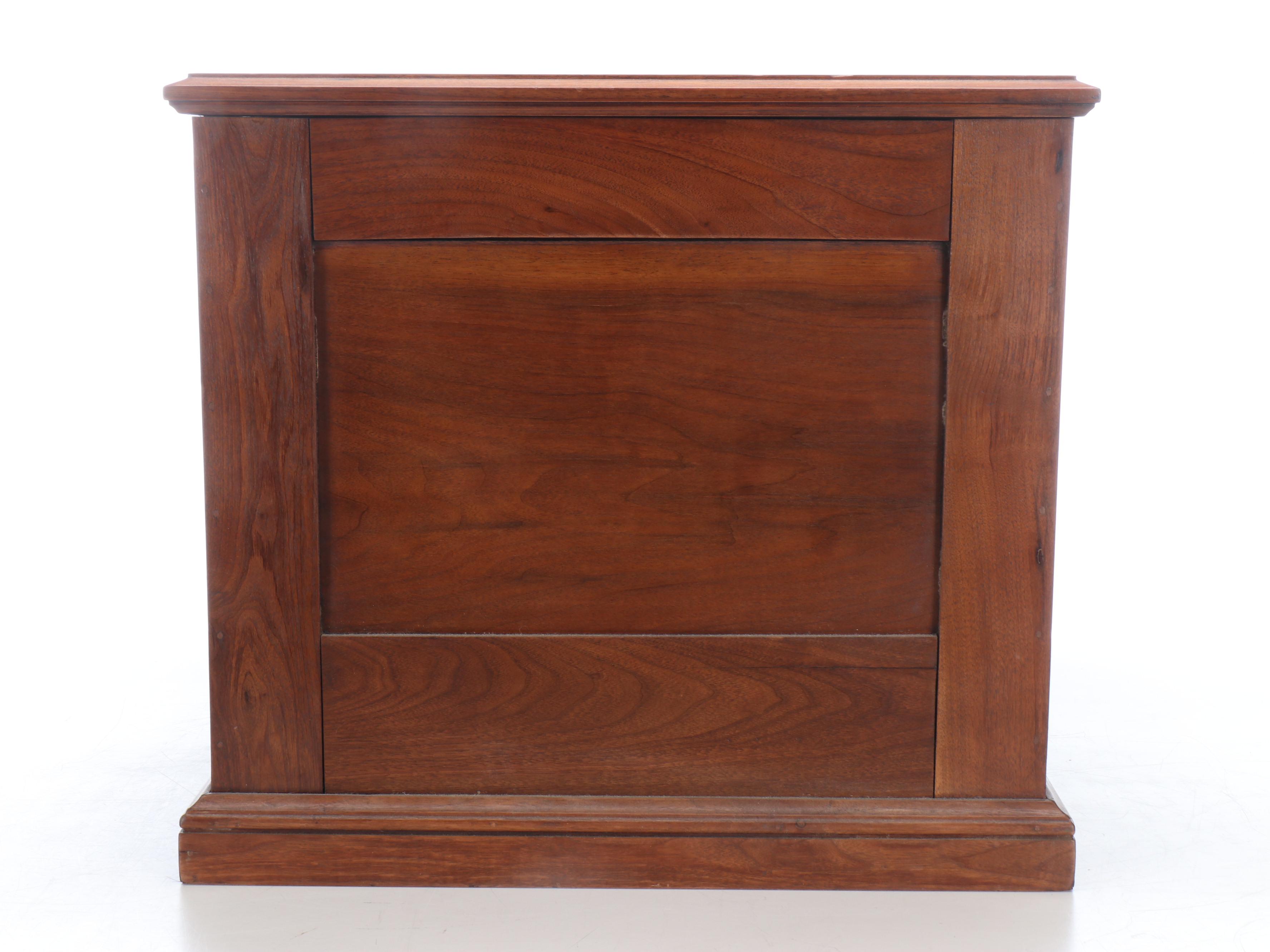 George A. Clark Victorian Six-Drawer Wood Spool Cabinet