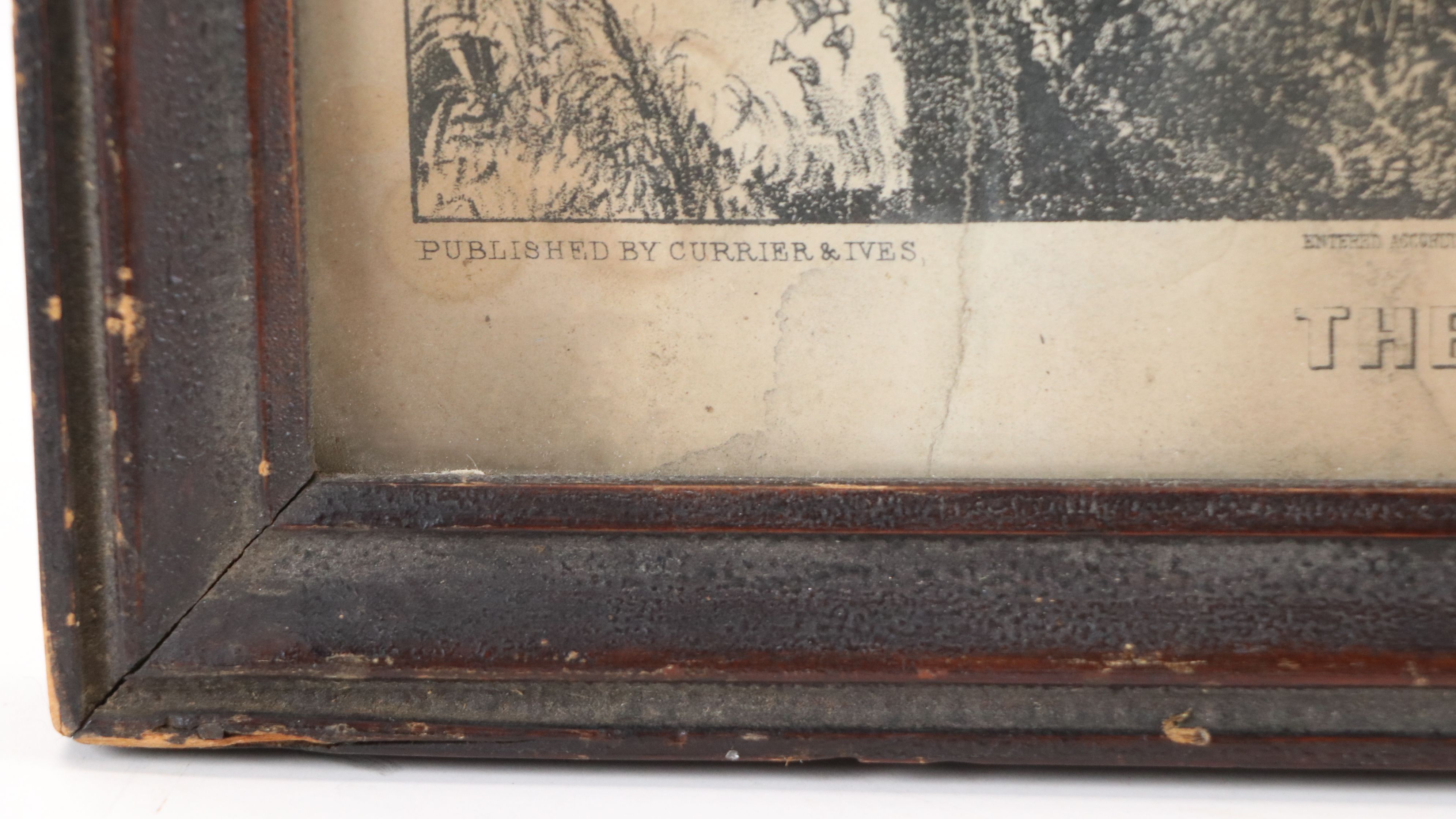 Currier and Ives Lithograph "The Grave of Stonewall Jackson," Circa 1870