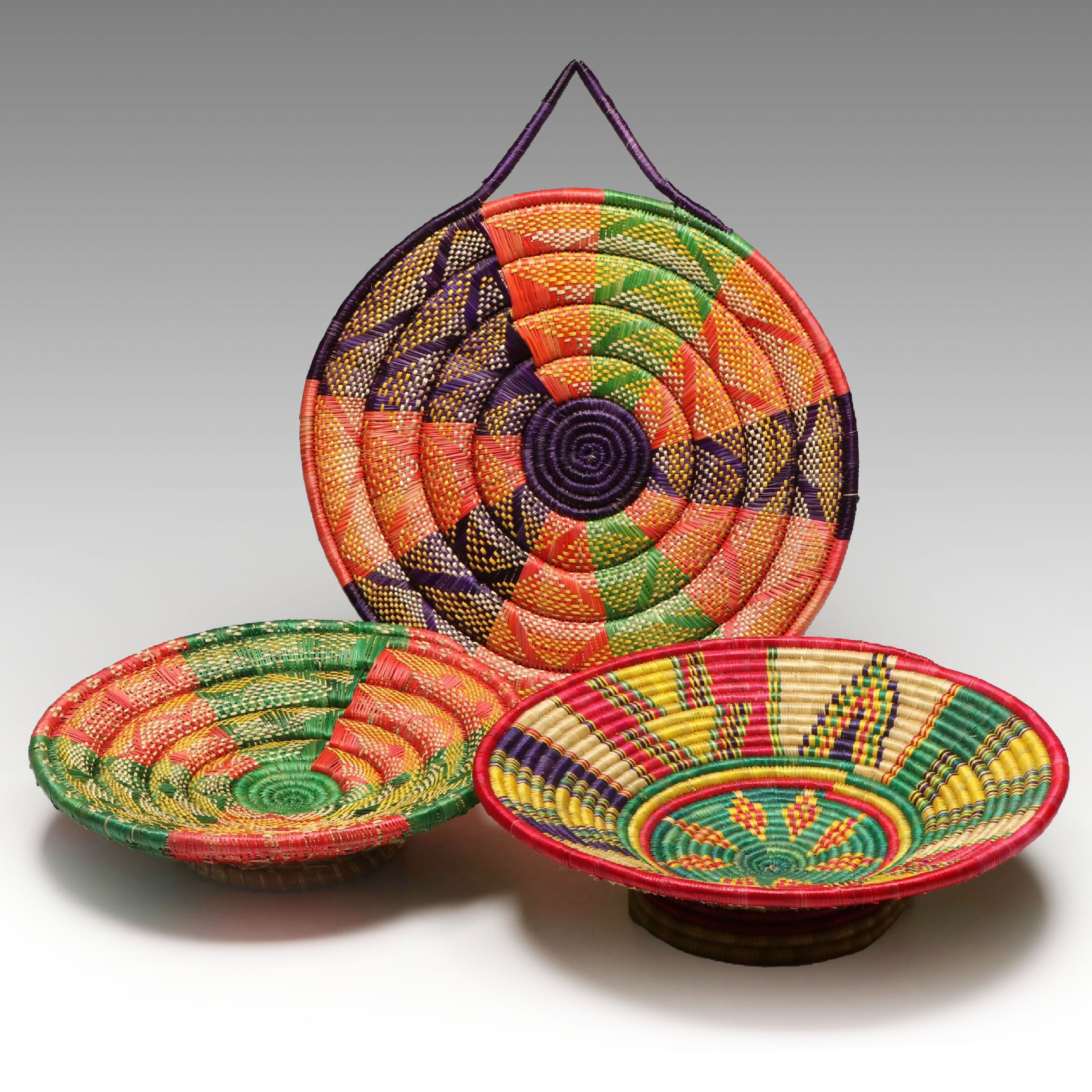 Ethiopian Oromo Peoples Handwoven Food Serving Trays
