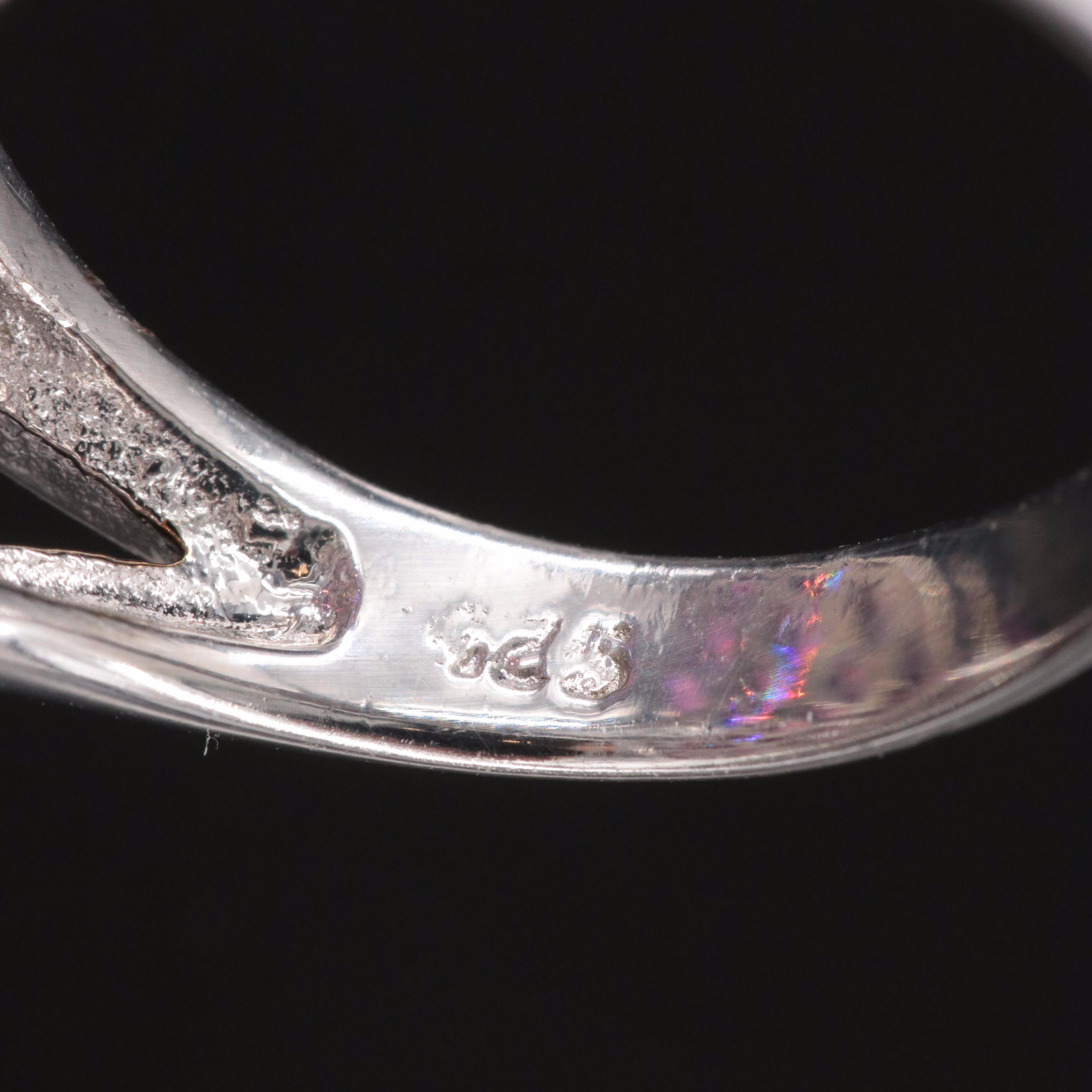 Sterling Rhodolite Garnet Navette Pointer Ring