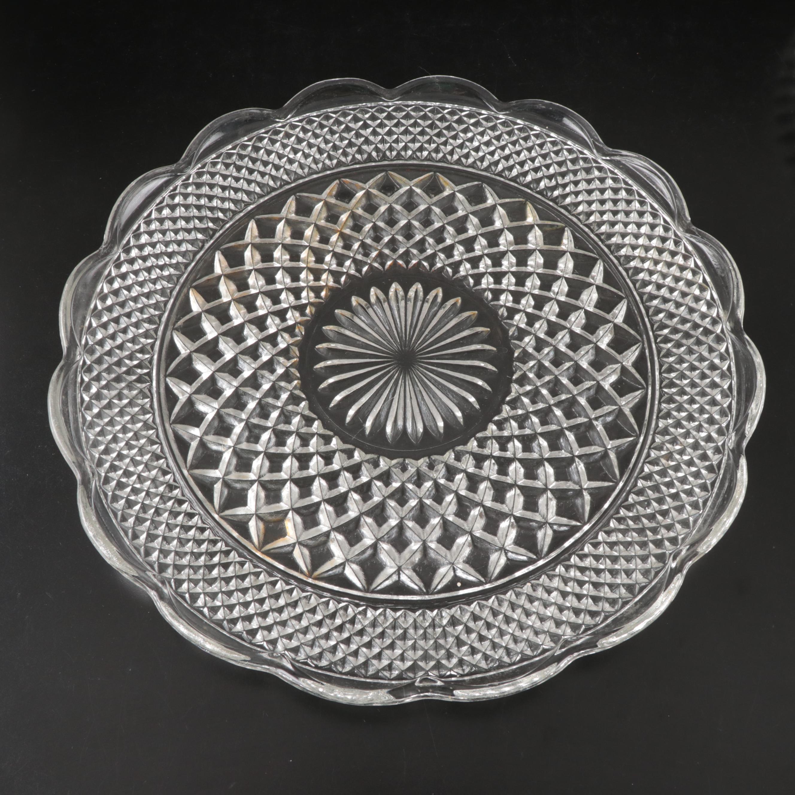 Mikasa Crystal Candlesticks with Arcoroc Glass Bowls and Other Serverware