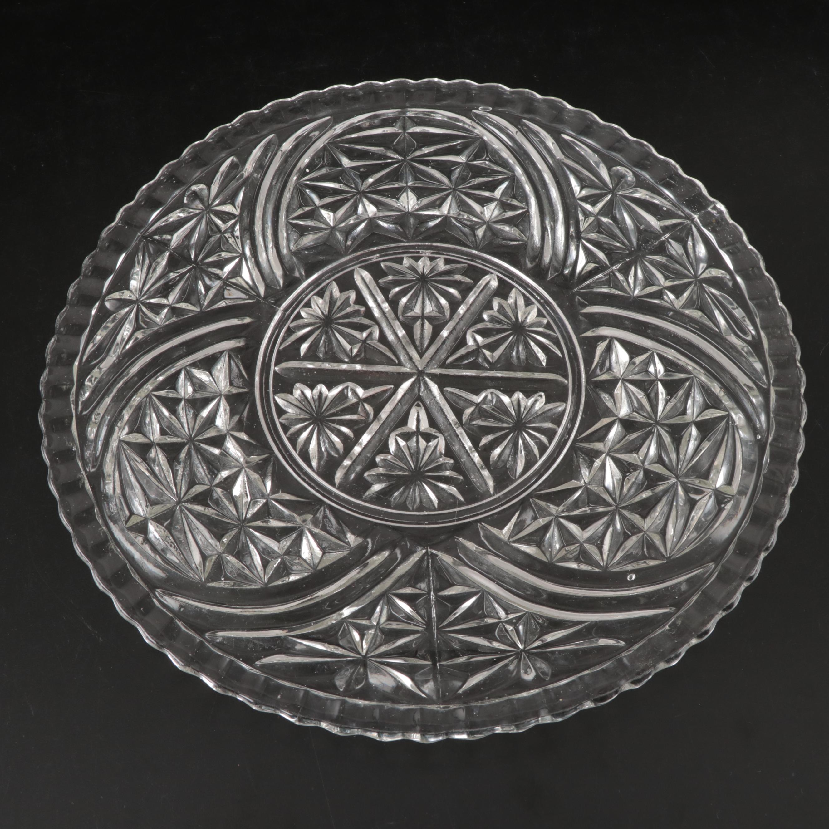 Mikasa Crystal Candlesticks with Arcoroc Glass Bowls and Other Serverware