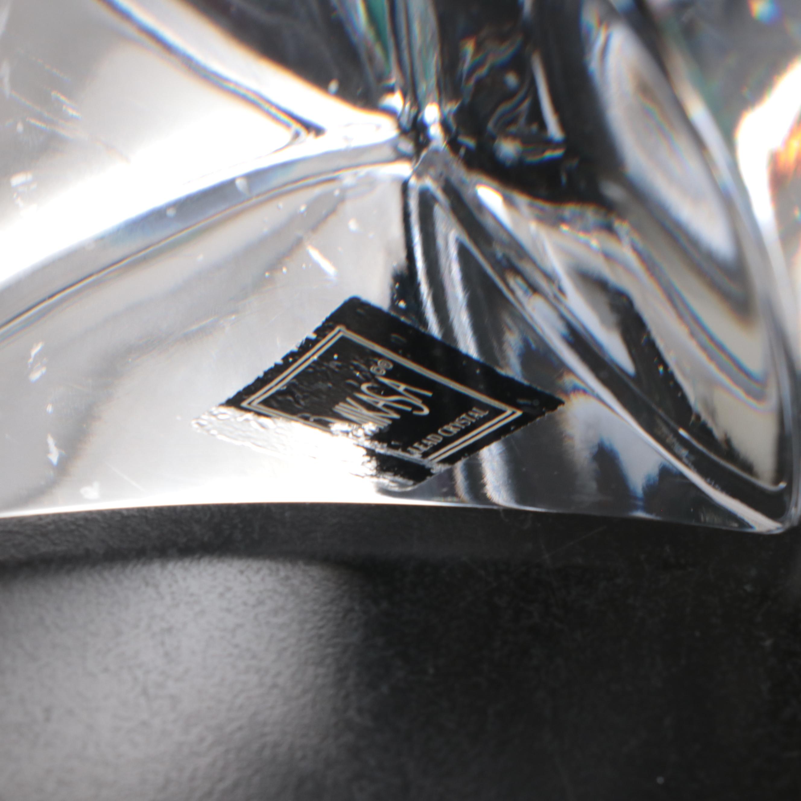 Mikasa Crystal Candlesticks with Arcoroc Glass Bowls and Other Serverware