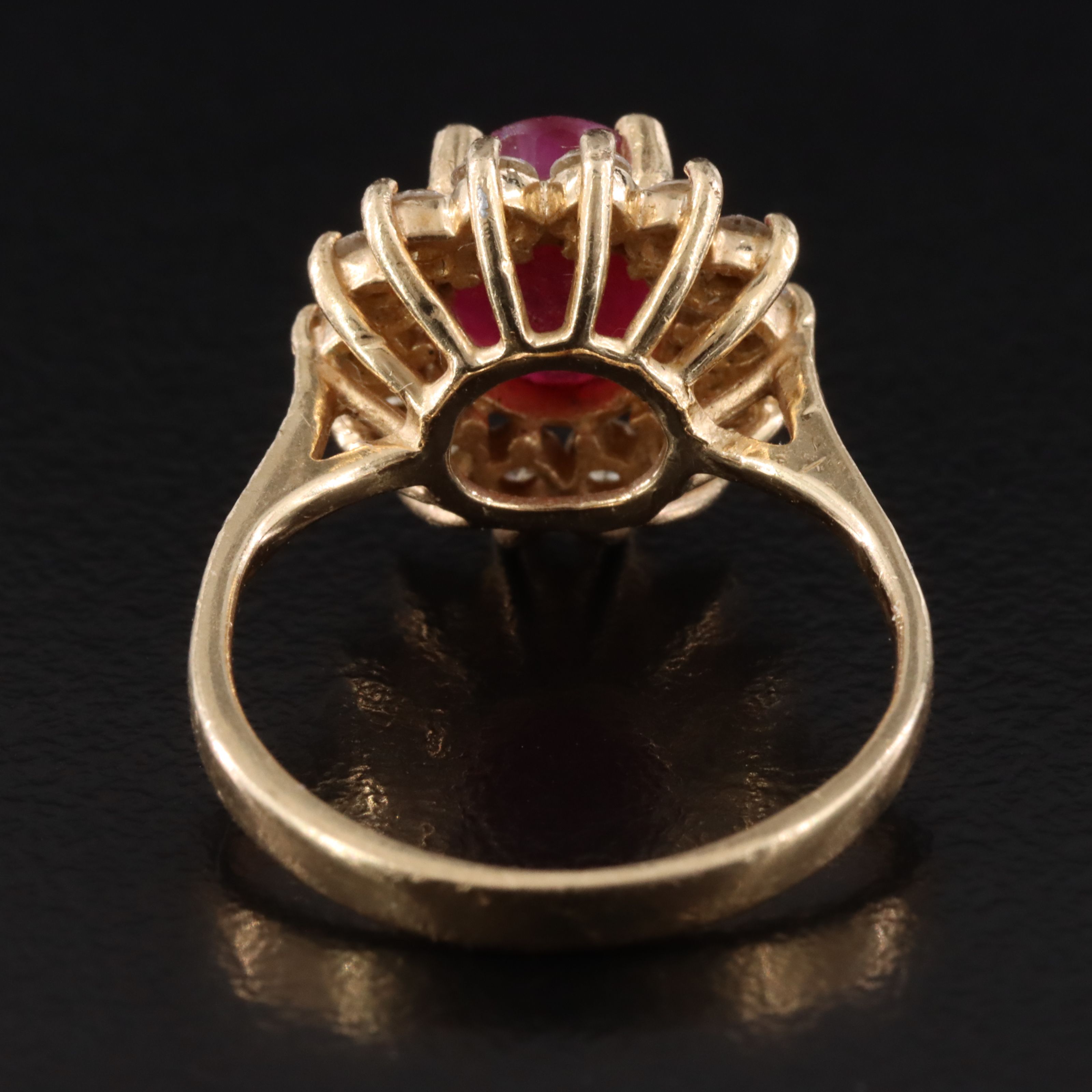 14K 1.44 CT Ruby and Diamond Ring