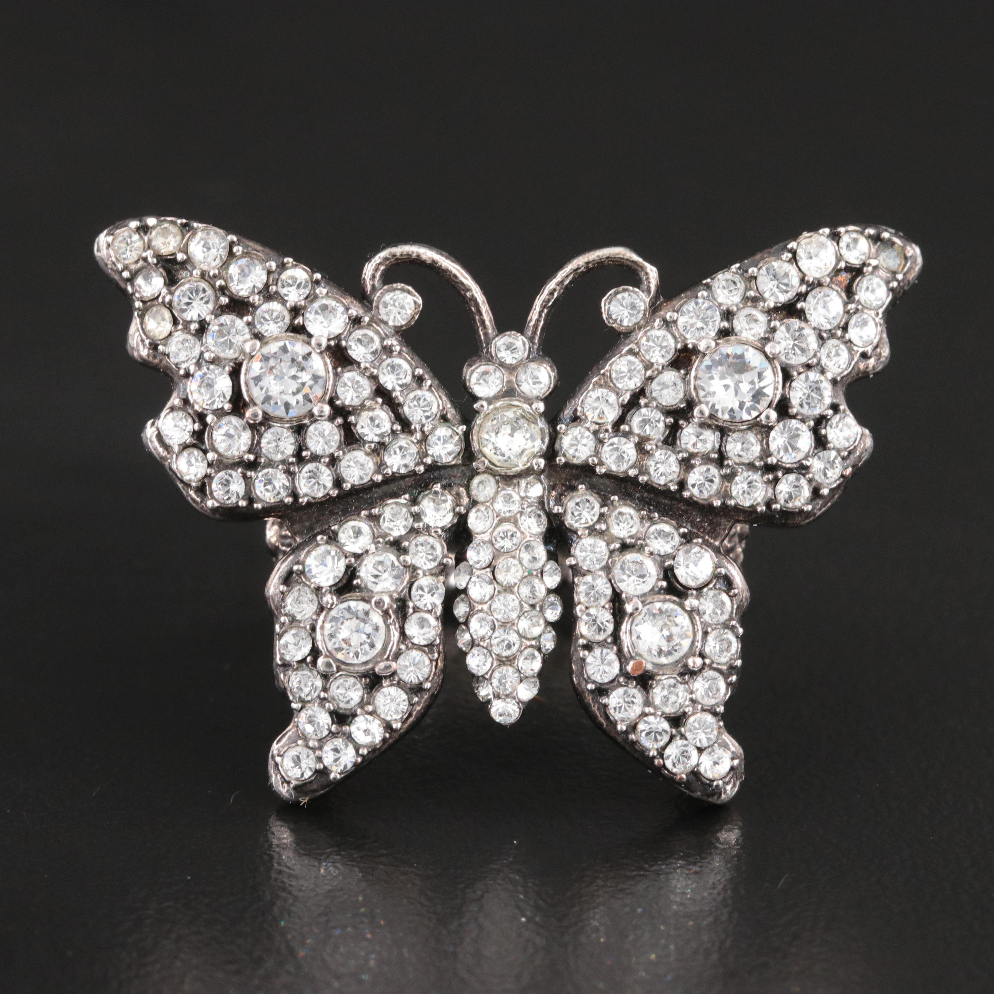 Gucci Crystal Butterfly Ring