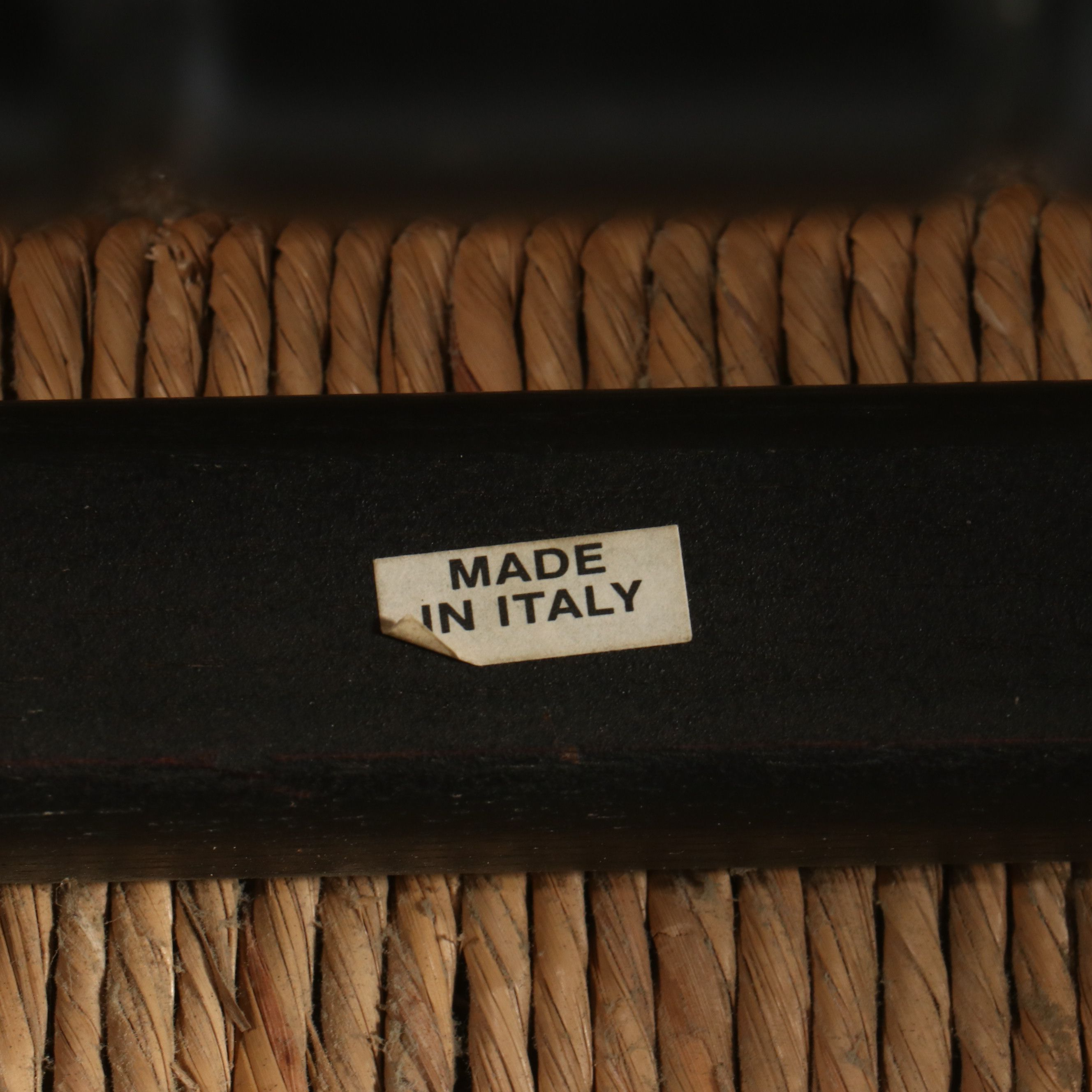 Painted Ladder-Back and Chippendale Style Chairs with Rush Seats