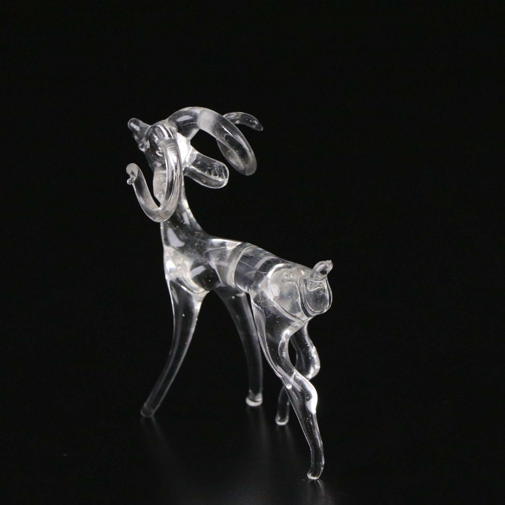 Spun Glass Christmas Trees and Other Figurines