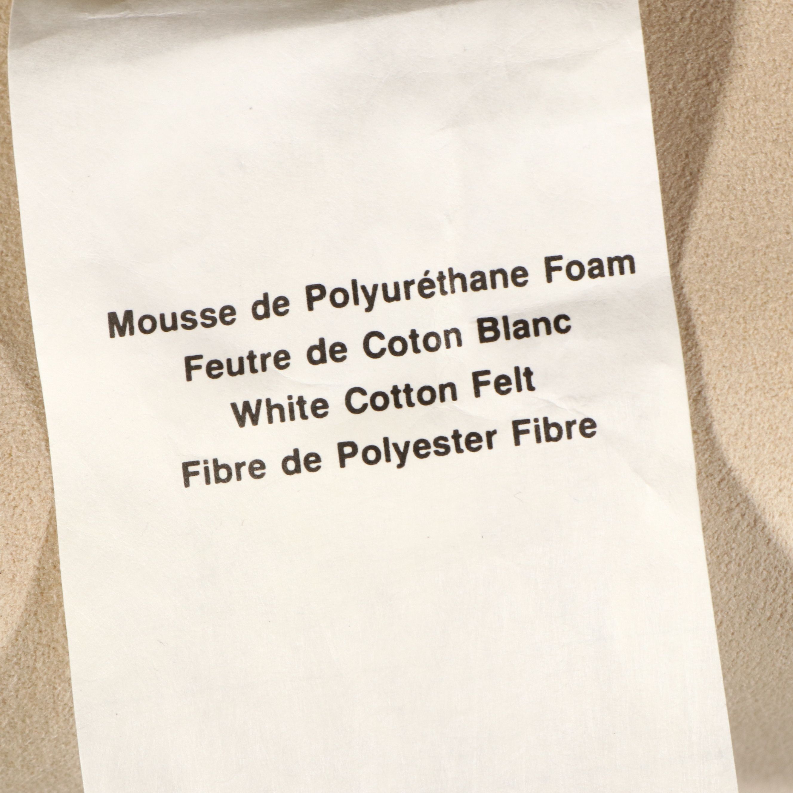 Jaymar Furniture Postmodern Style Upholstered Felt Rounded-Back Sofa