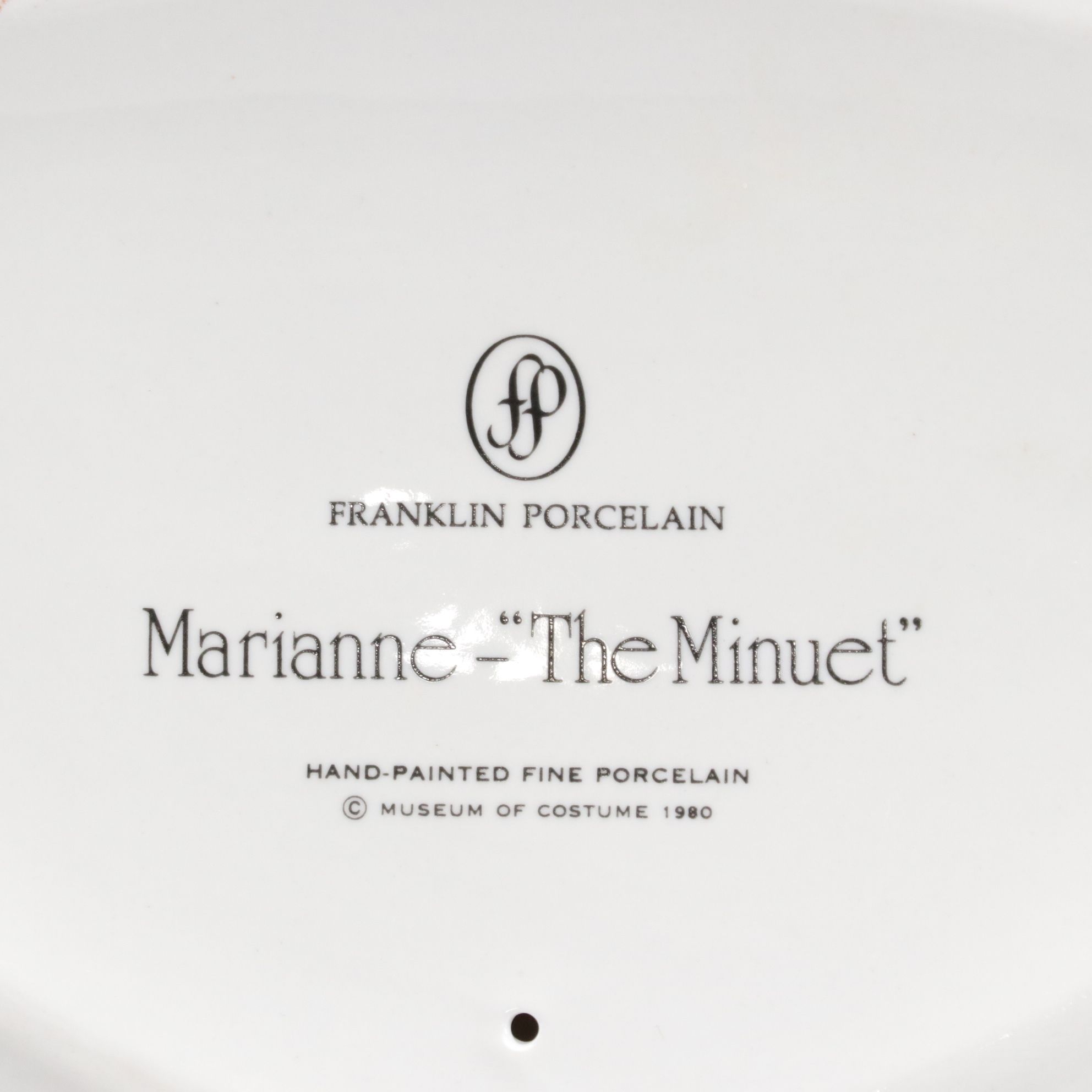 Franklin Porcelain "Museum of Costume" Series Figurines with Figural Vase