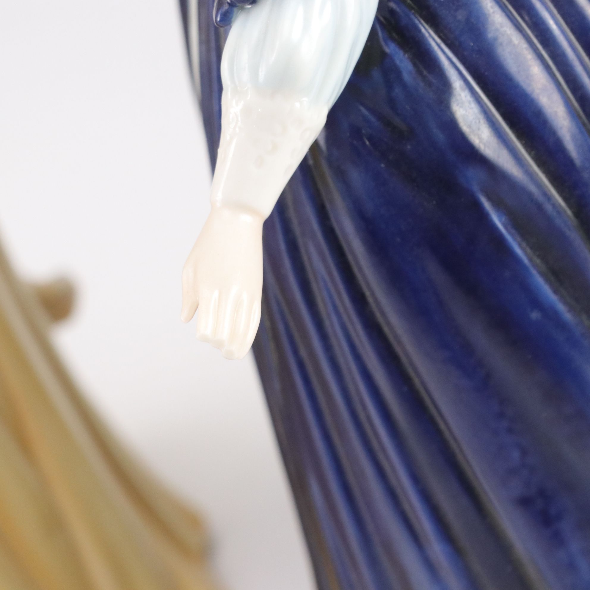 Franklin Porcelain "Museum of Costume" Series Figurines with Figural Vase