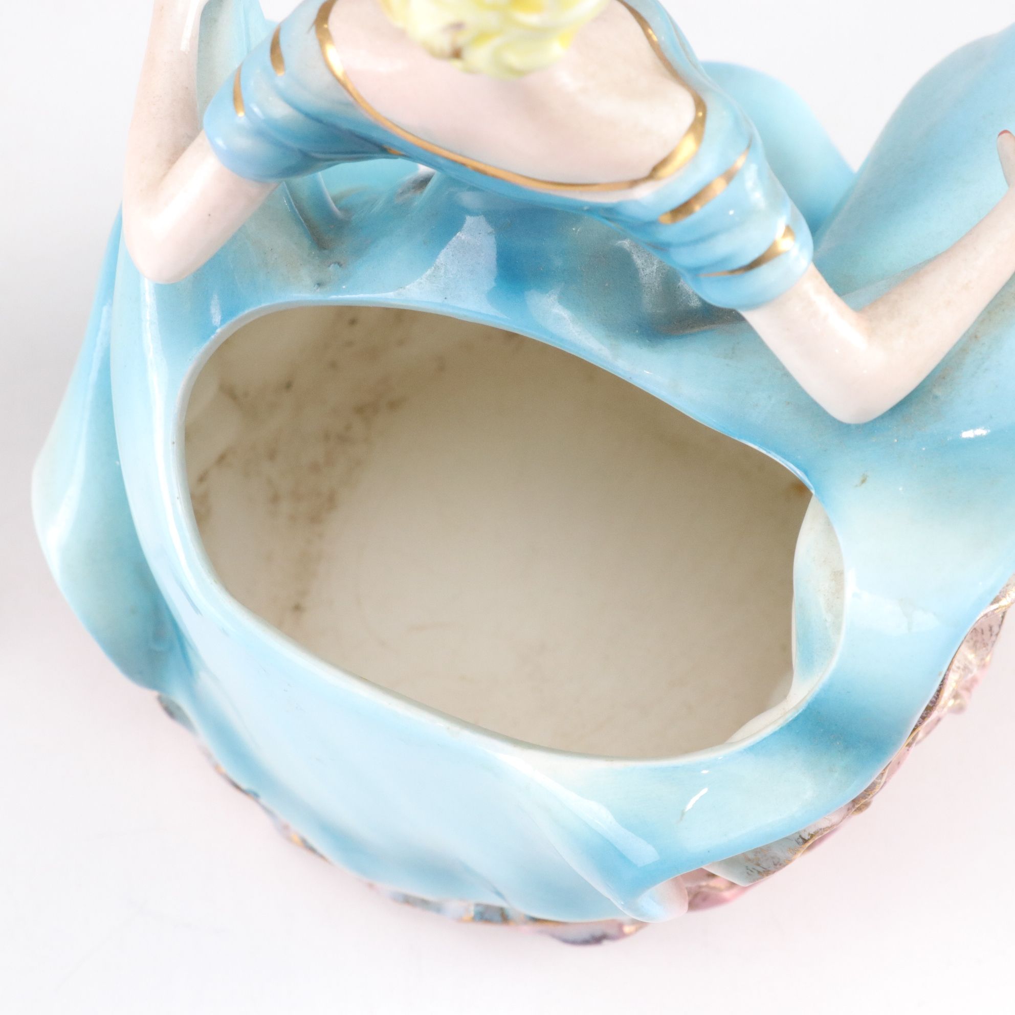 Franklin Porcelain "Museum of Costume" Series Figurines with Figural Vase