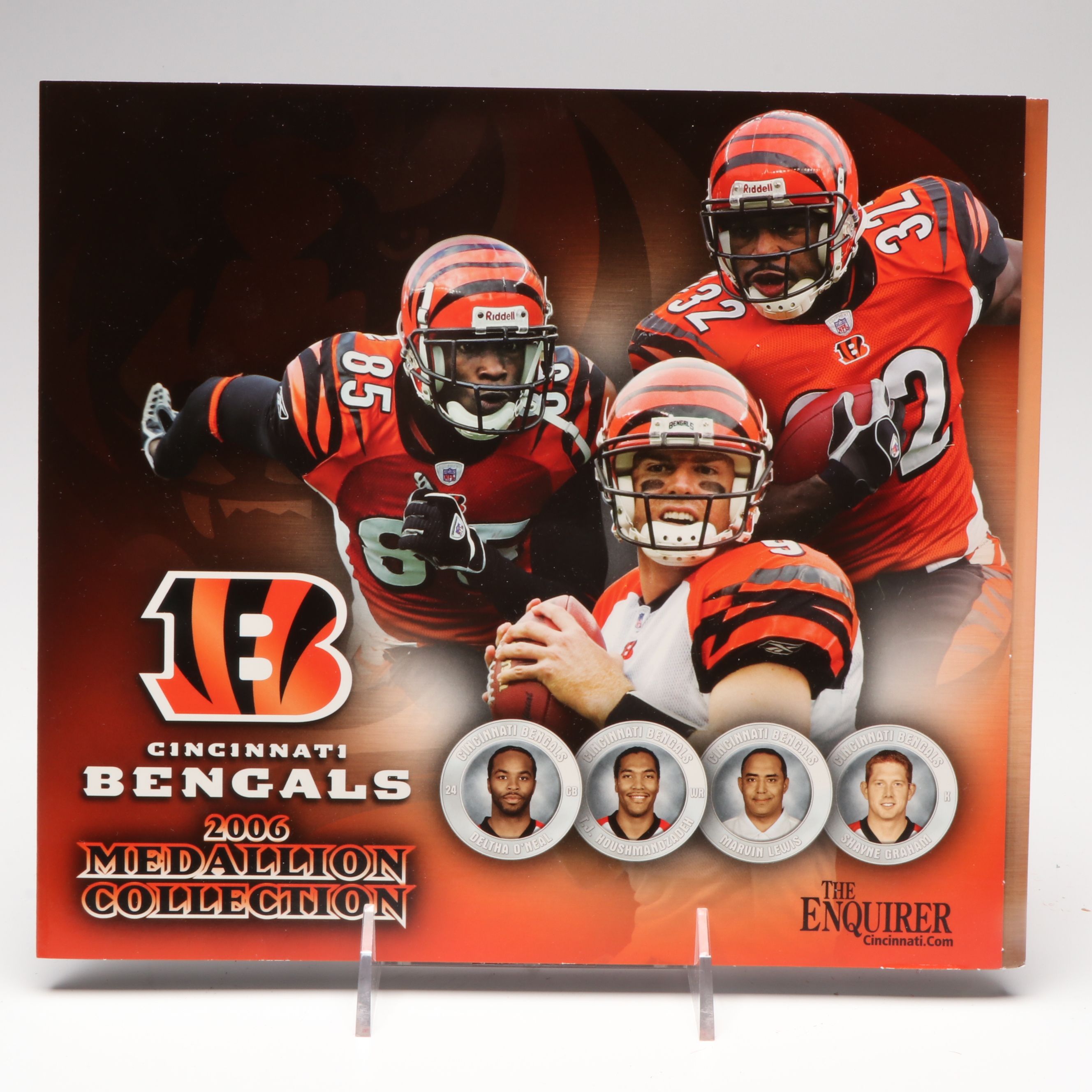The Highland Mint Cincinnati Bengals Ring of Honor Coins with 2006 Medallions