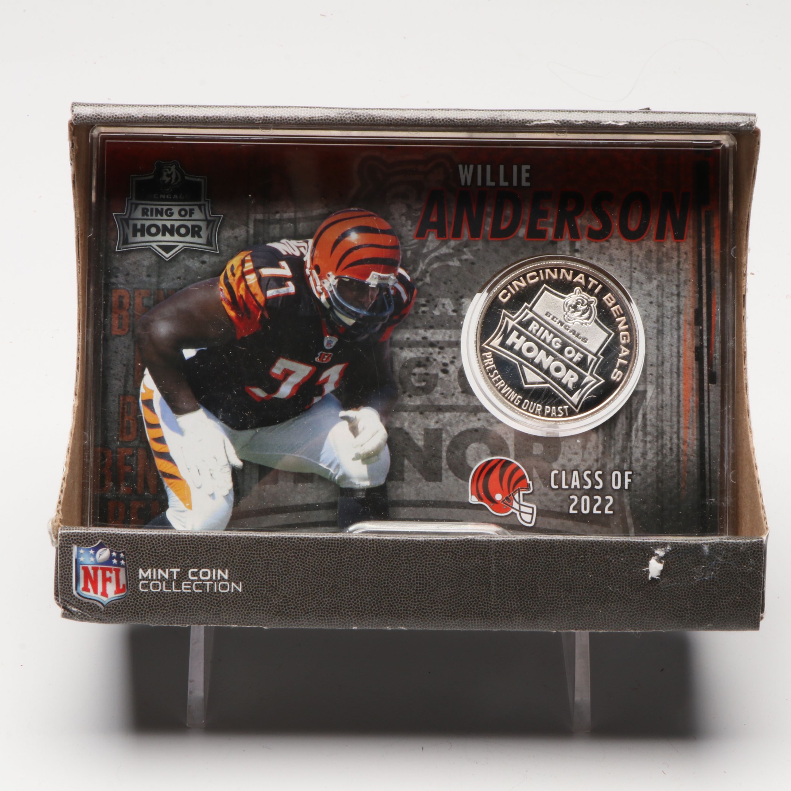 The Highland Mint Cincinnati Bengals Ring of Honor Coins with 2006 Medallions