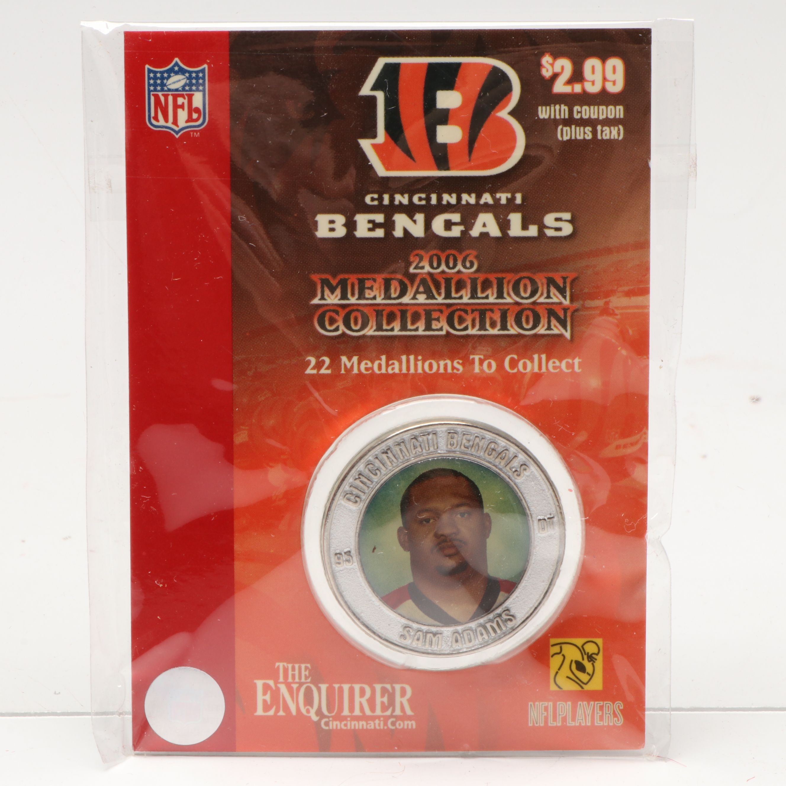 The Highland Mint Cincinnati Bengals Ring of Honor Coins with 2006 Medallions