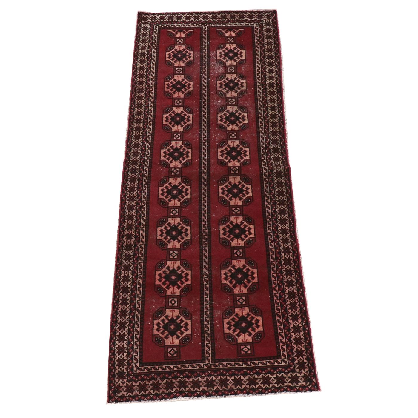 3'4 x 9'6 Hand-Knotted Persian Baluch Long Rug