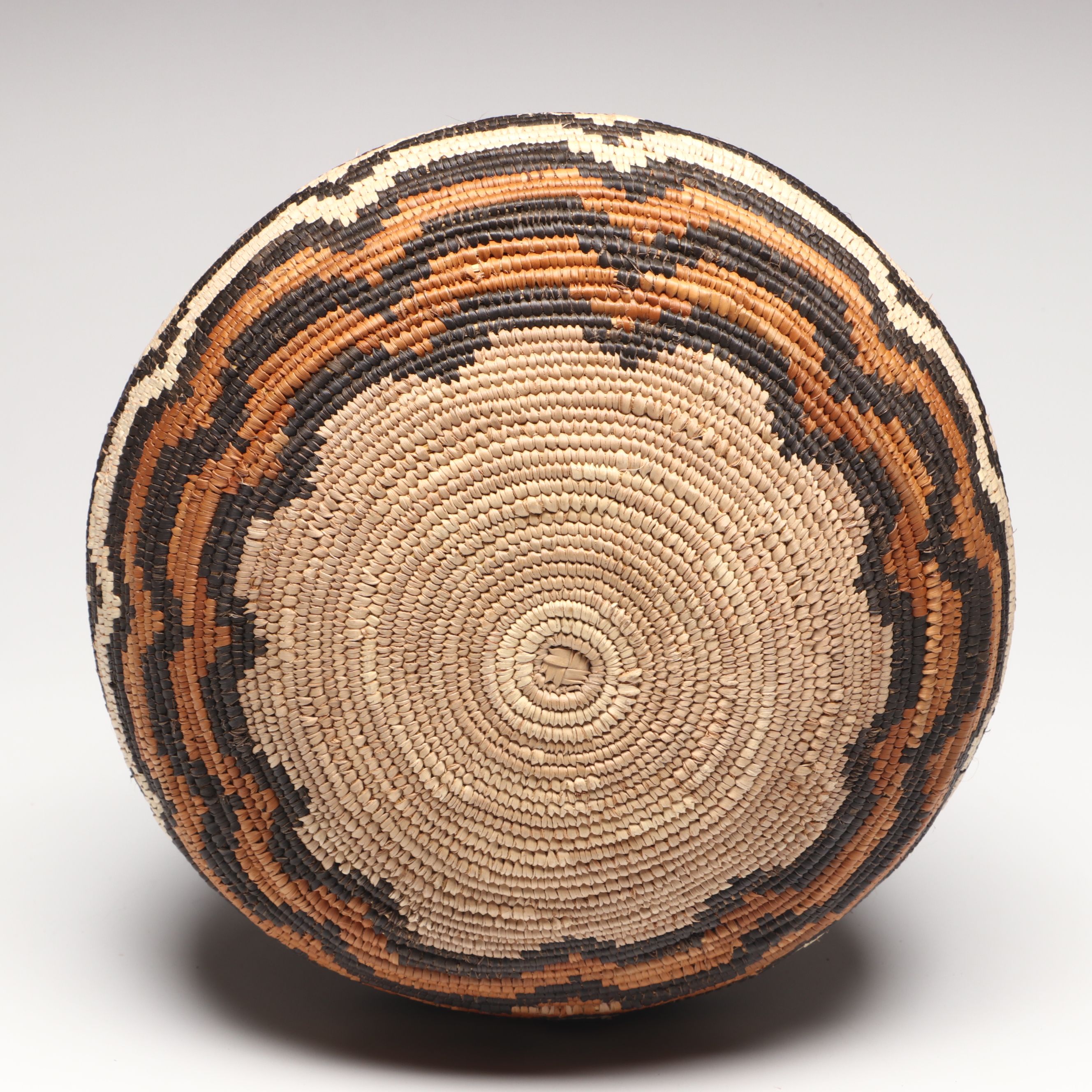 Zulu Artisan Crafted Ilala Palm and Natural Dye Ukhamba Baskets
