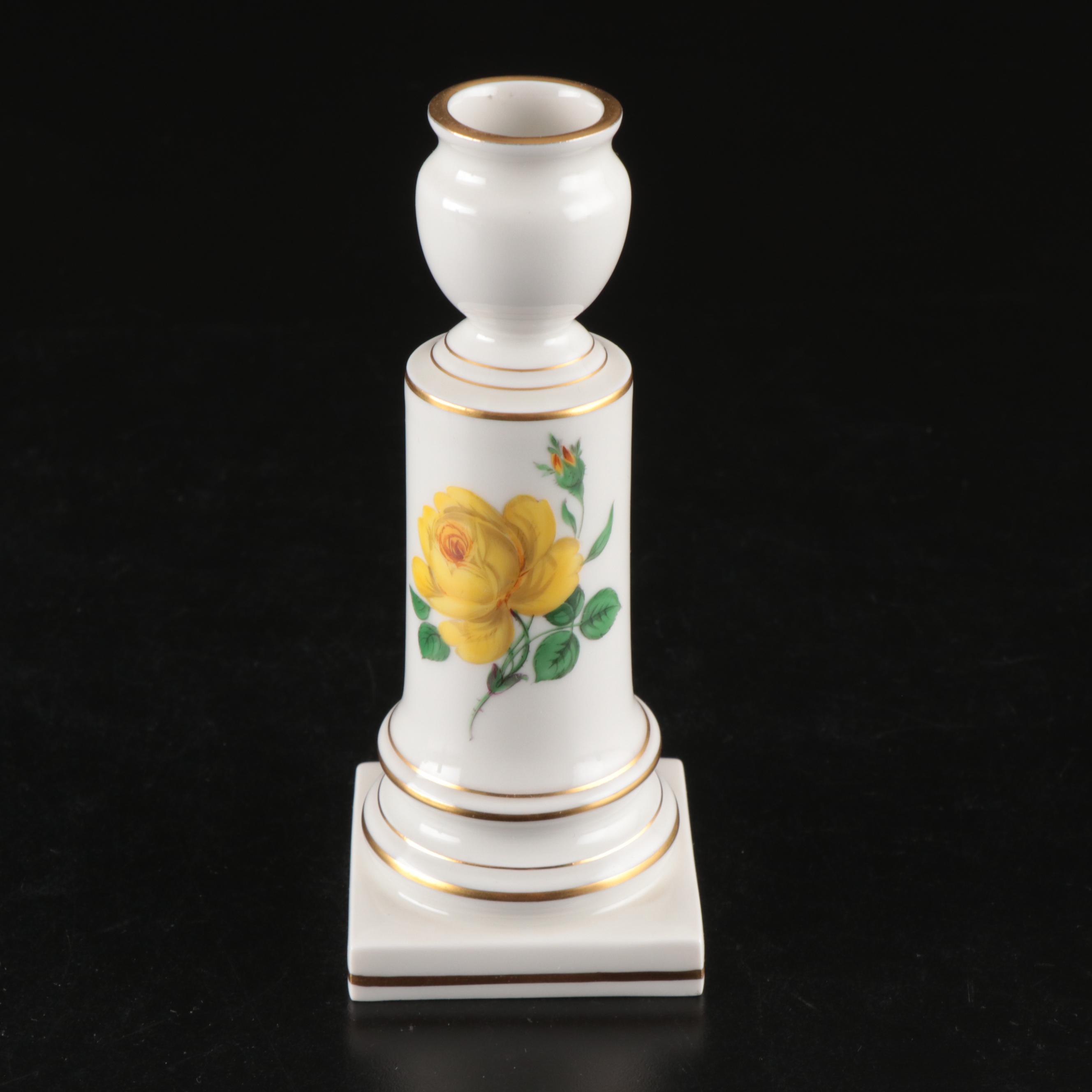 Meissen Floral Porcelain Plates with Trays and Other Tableware