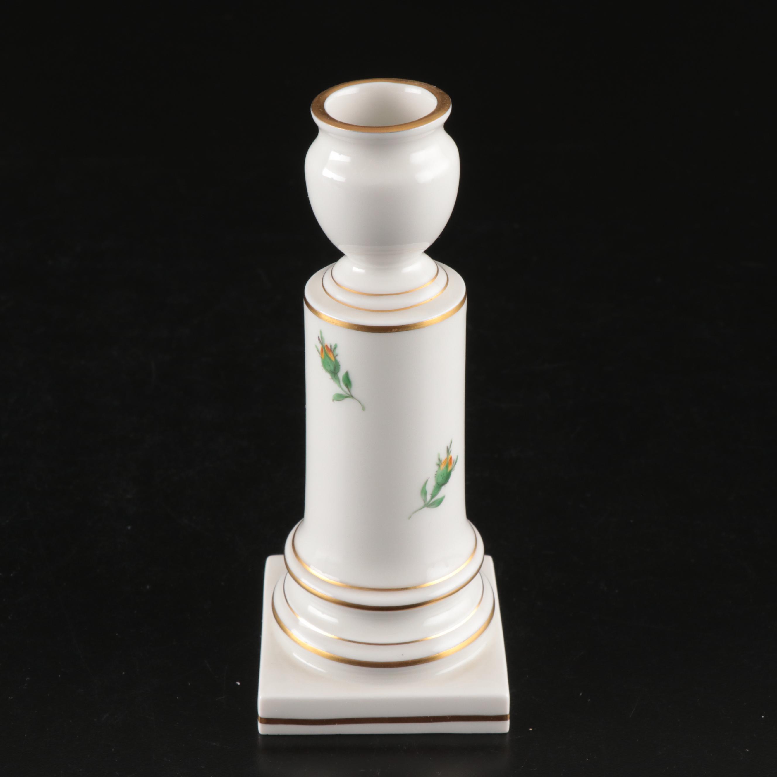 Meissen Floral Porcelain Plates with Trays and Other Tableware