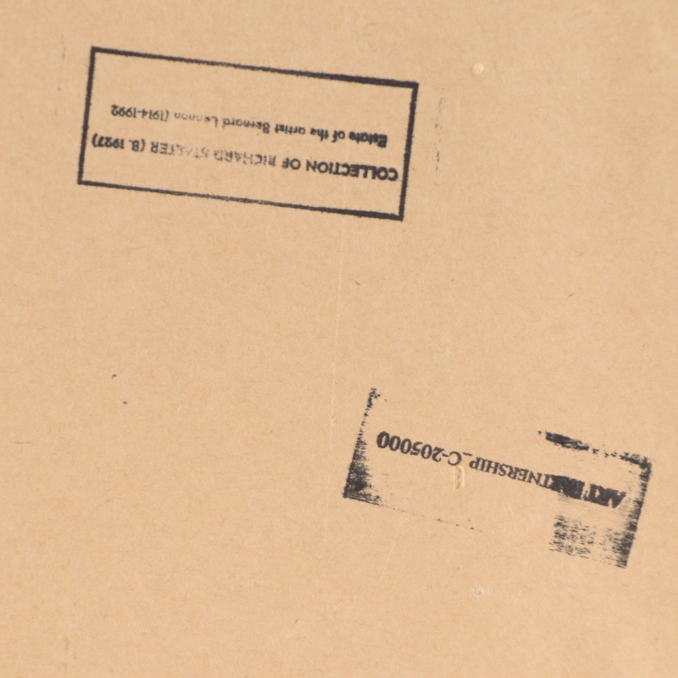 Bernard Lennon Pastel Portrait Drawing of Woman in Profile