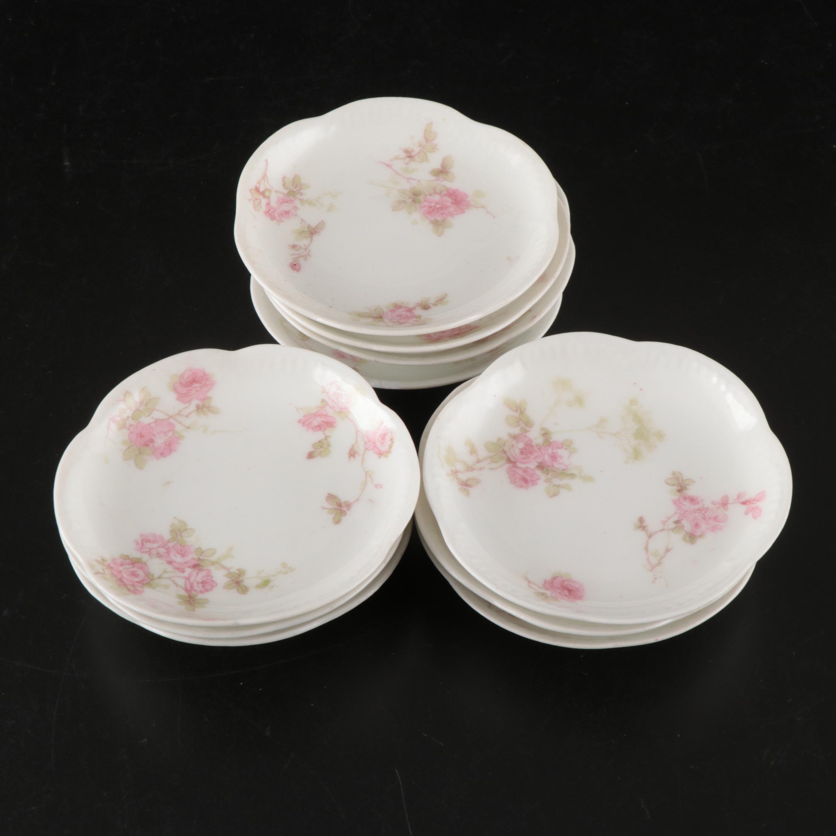 Haviland France and Carter Tielsch Porcelain Floral Dinnerware with Gilt Accents