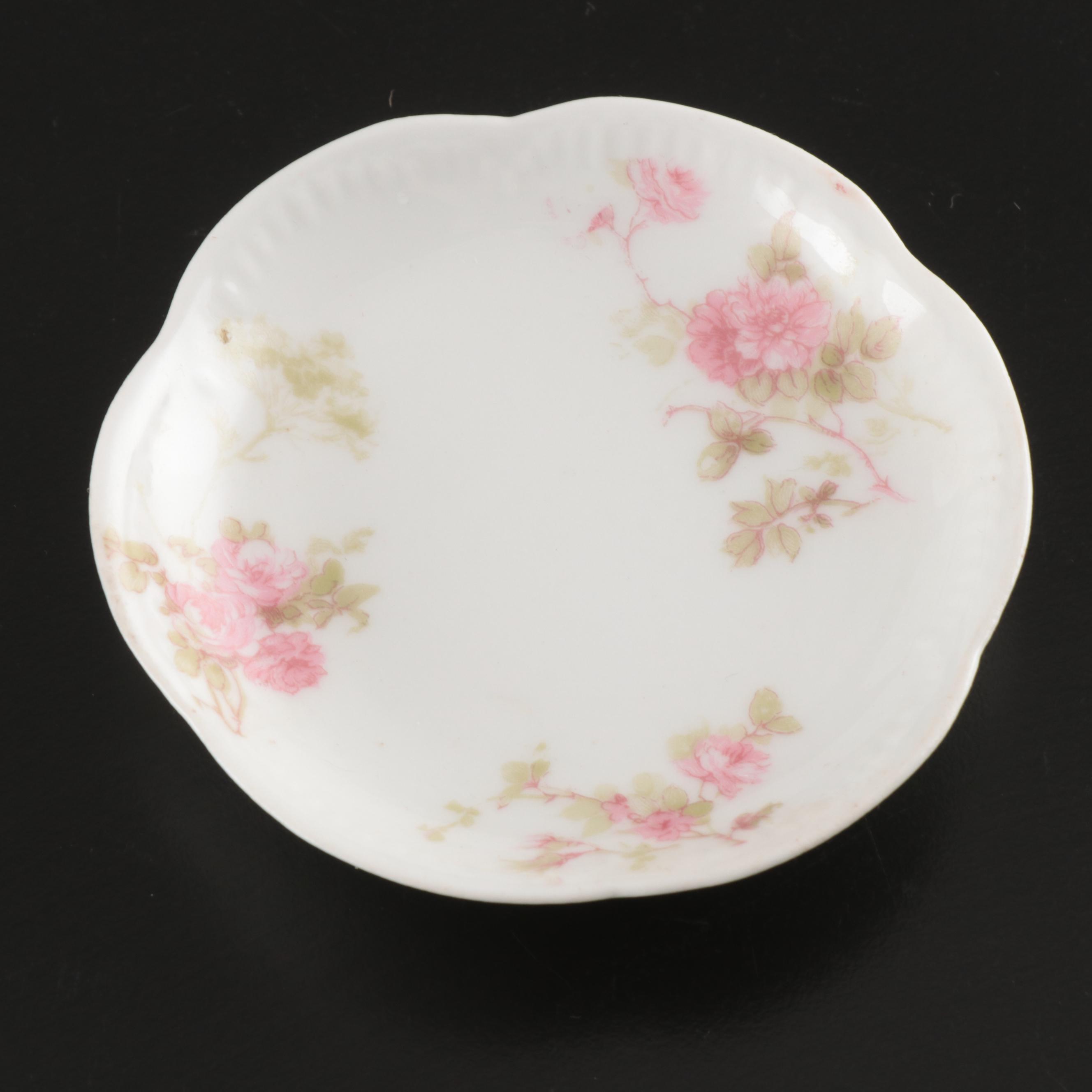 Haviland France and Carter Tielsch Porcelain Floral Dinnerware with Gilt Accents