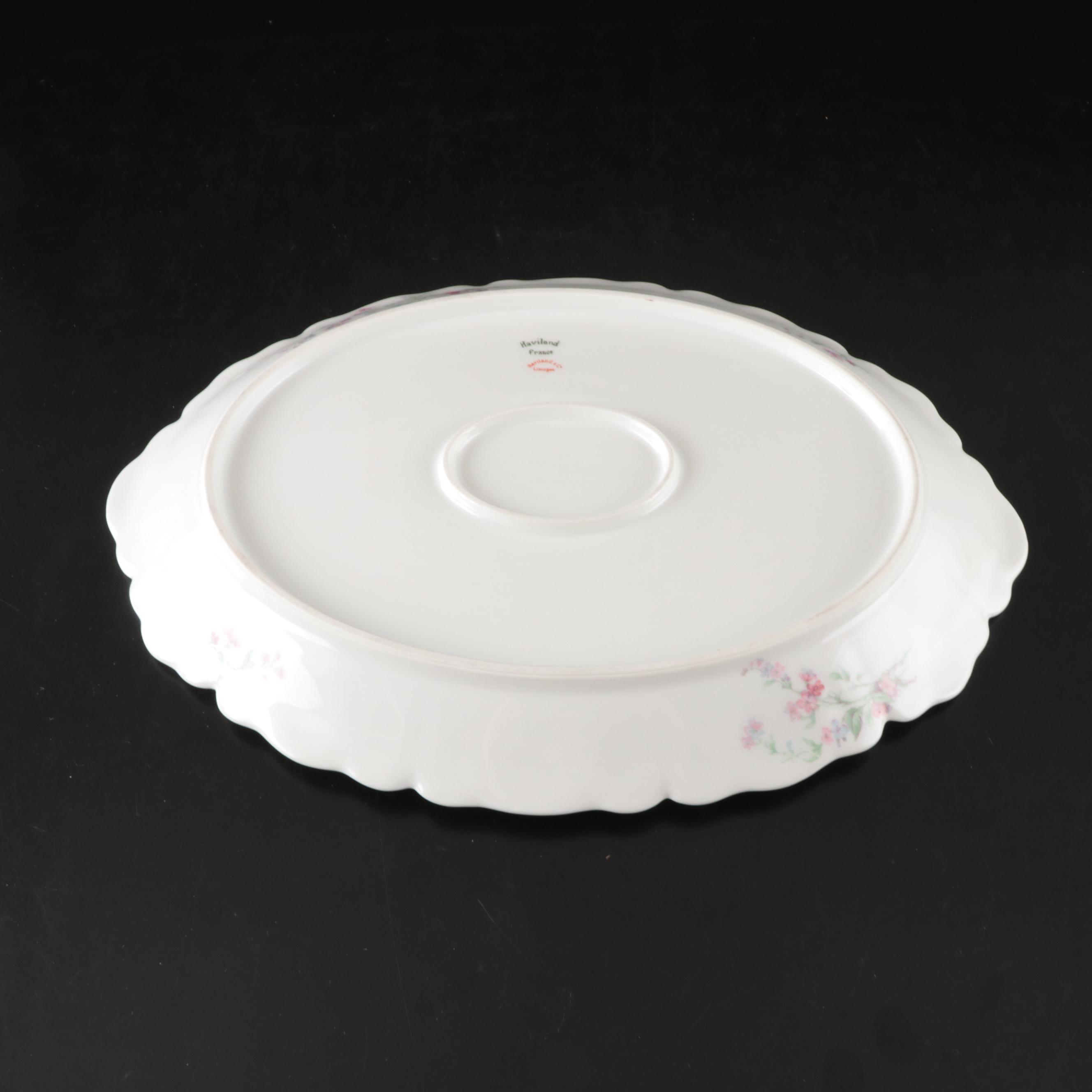 Haviland France and Carter Tielsch Porcelain Floral Dinnerware with Gilt Accents