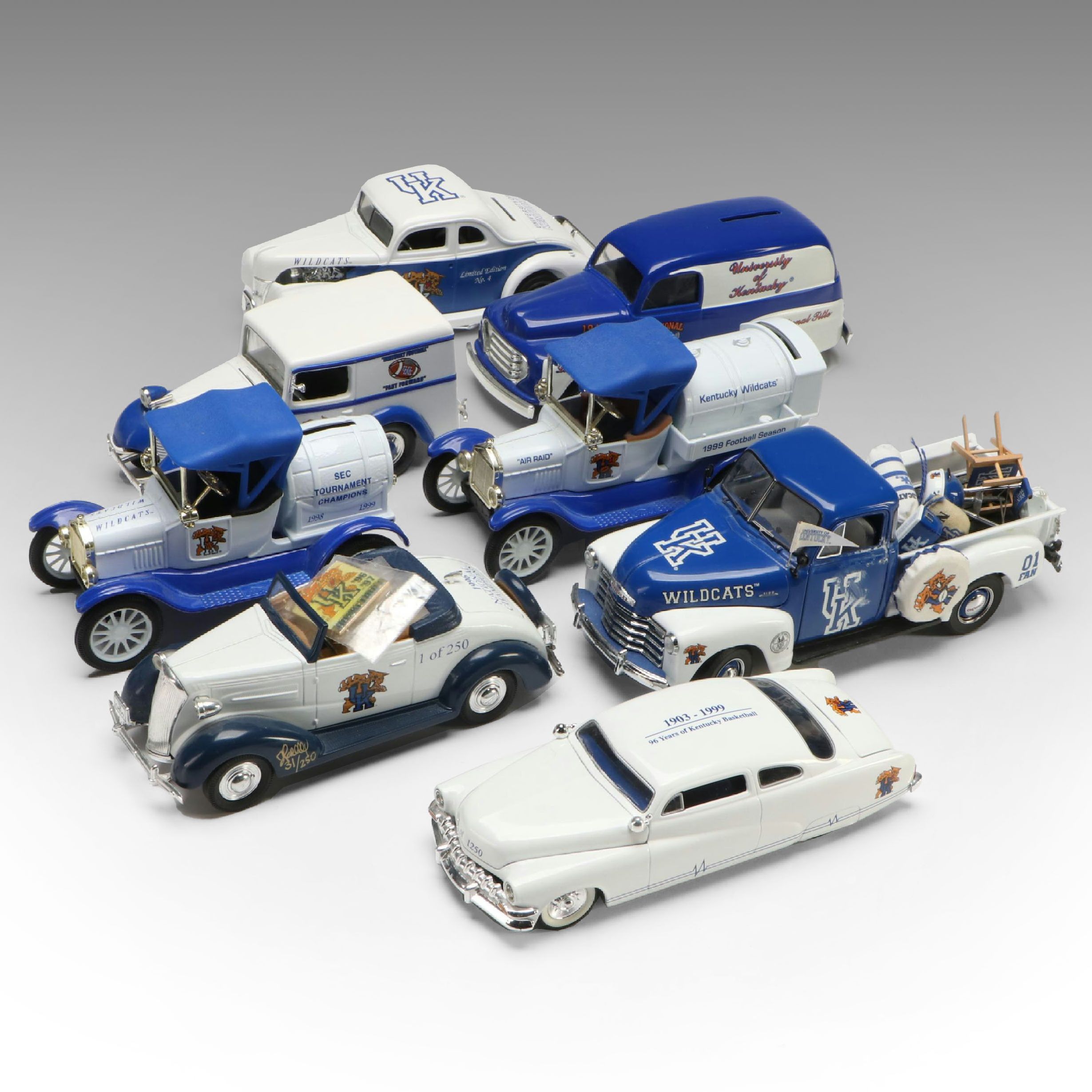 Ertl and Other Commemorative University of Kentucky Wildcats Diecast Cars