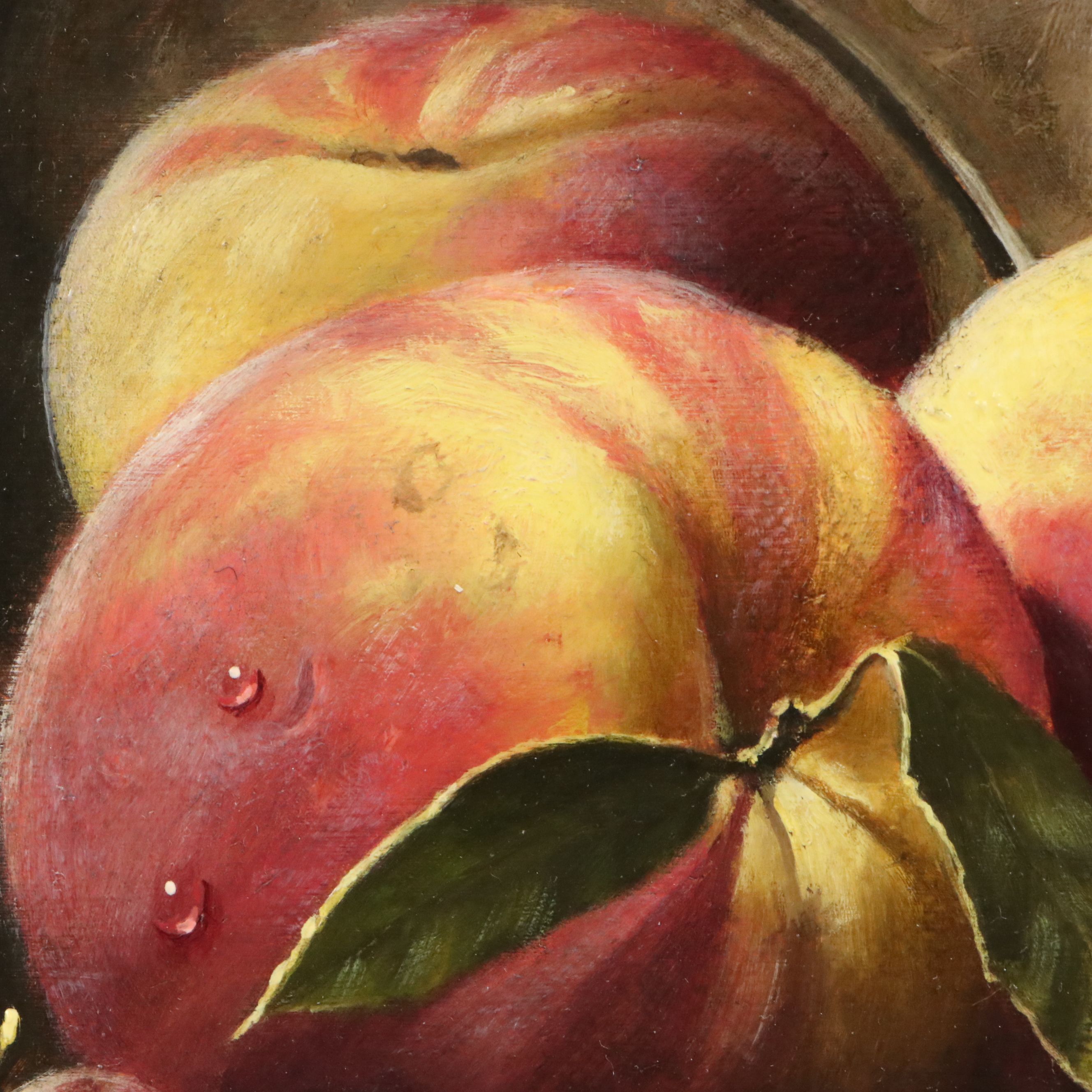 Mark Petitt Fruit Still Life Oil Painting, 1993