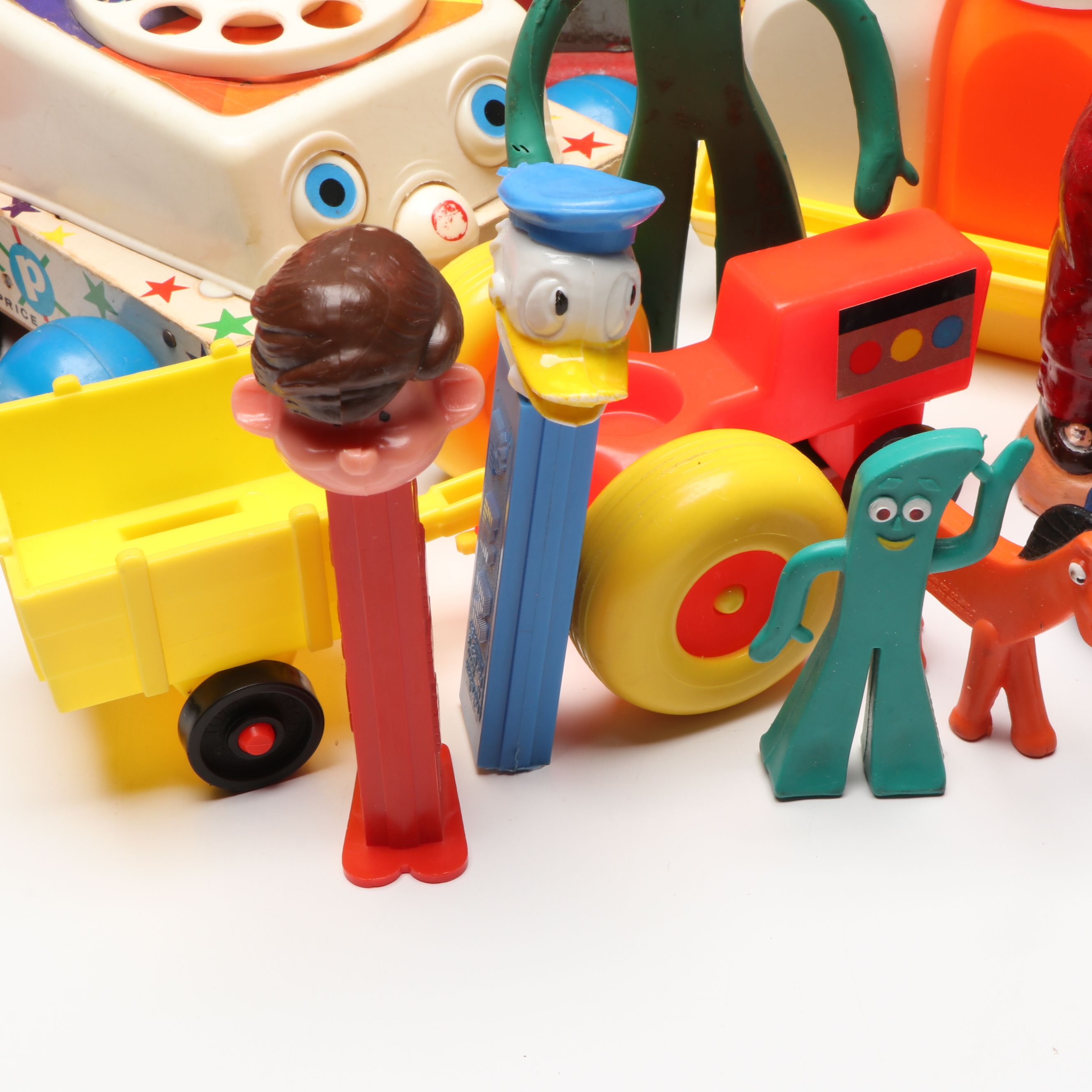 Fisher-Price Chatter Telephone with Cash Register and More Vintage Toys