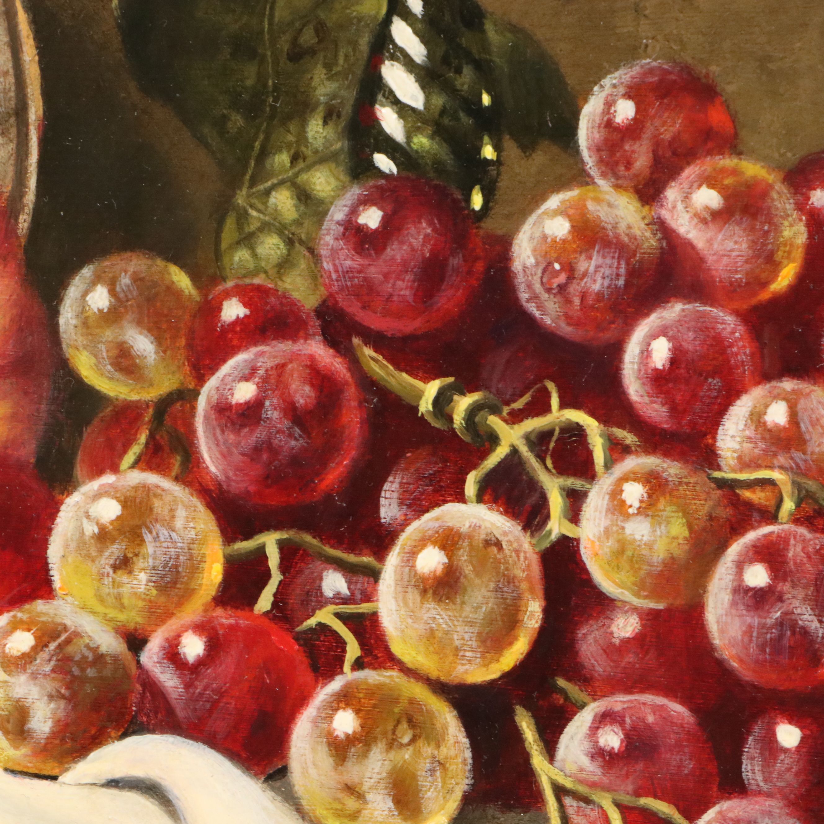 Mark Petitt Fruit Still Life Oil Painting, 1993