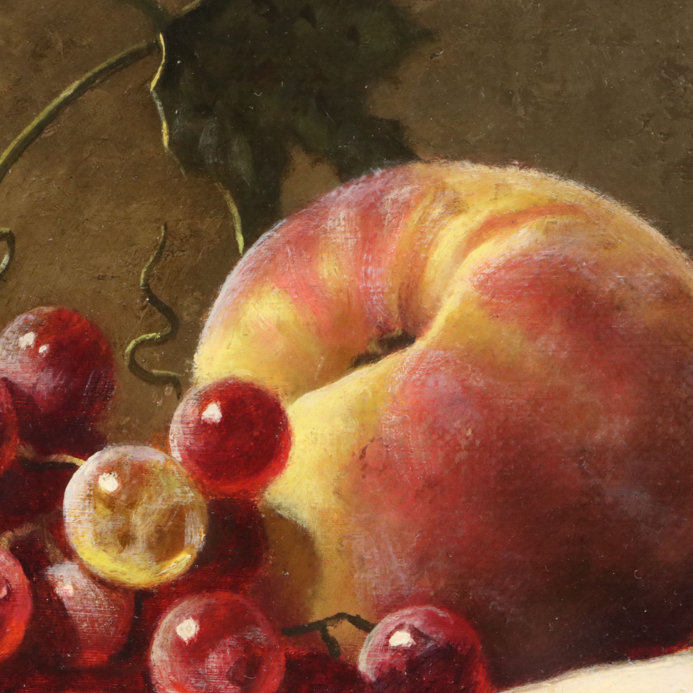 Mark Petitt Fruit Still Life Oil Painting, 1993