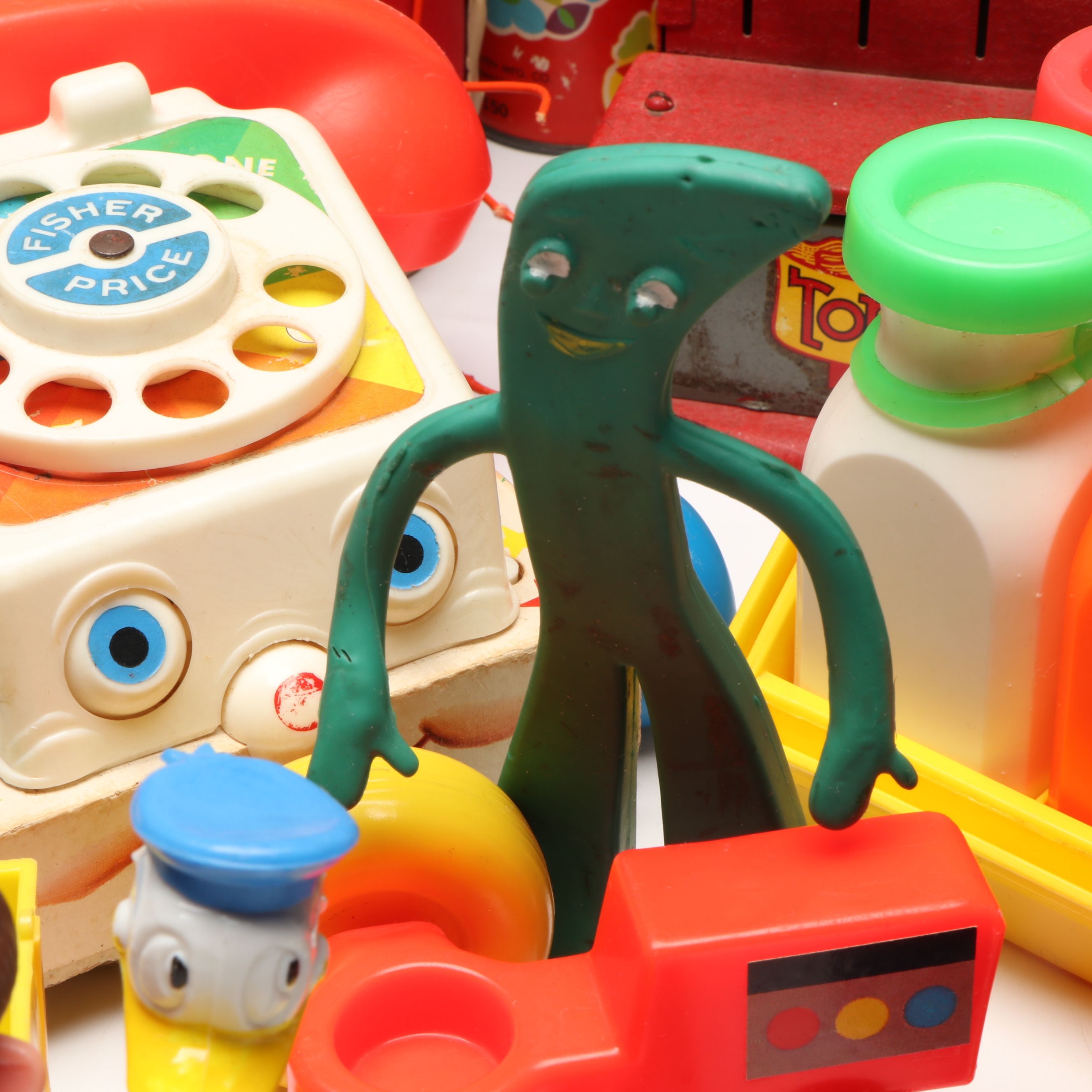 Fisher-Price Chatter Telephone with Cash Register and More Vintage Toys