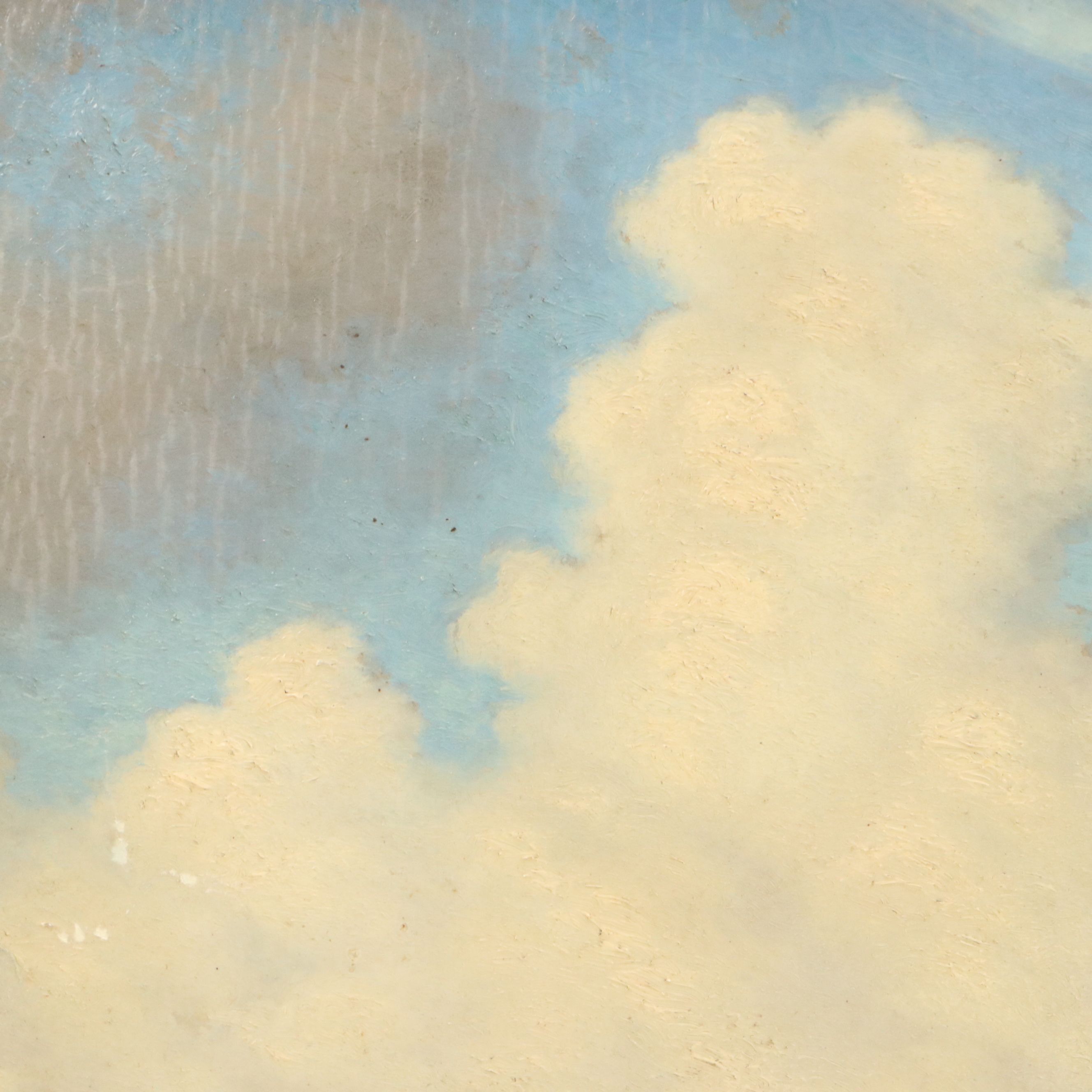 James Longacre Wood Lake Landscape Oil Painting, Circa 1920