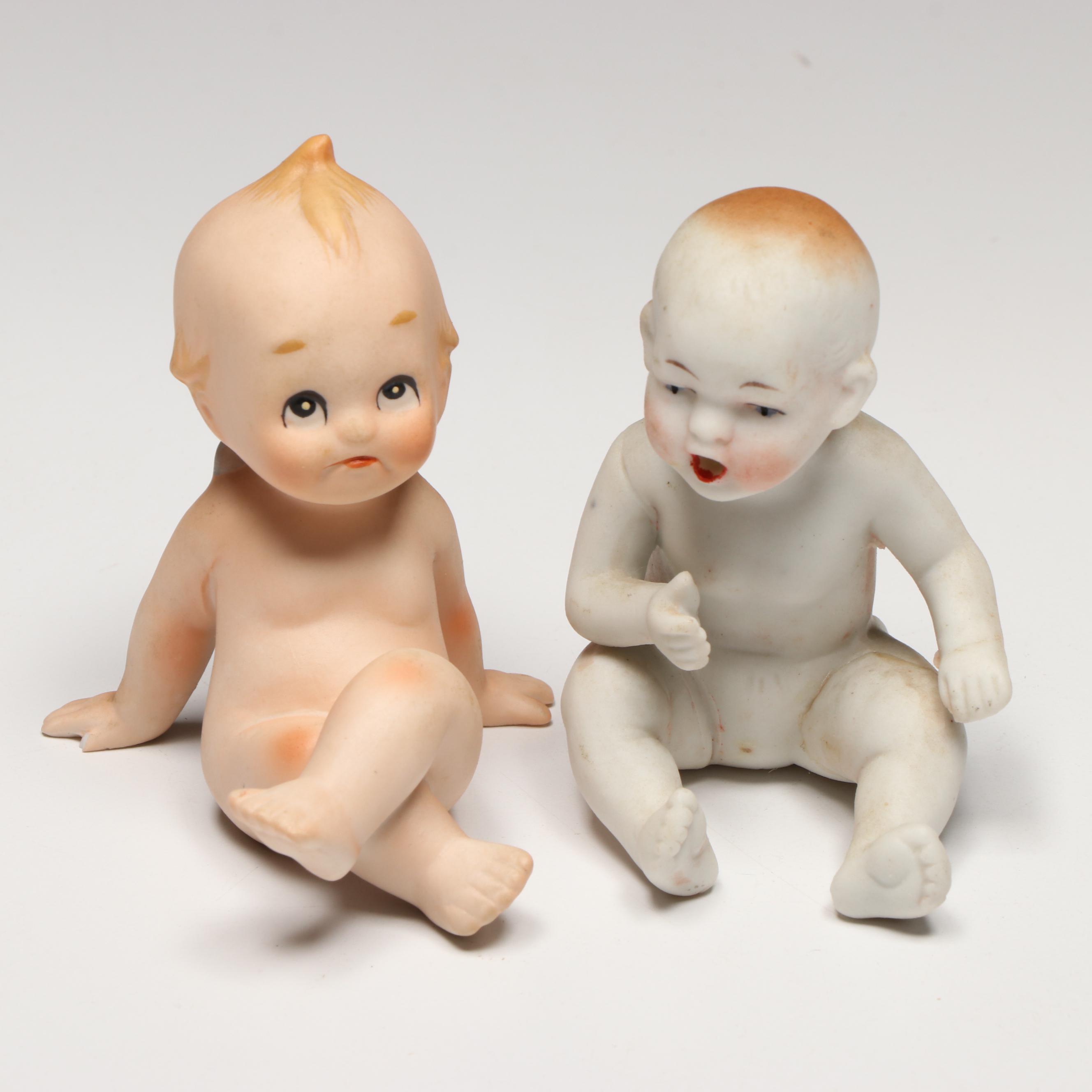 Collection of Porcelain Baby Figurines