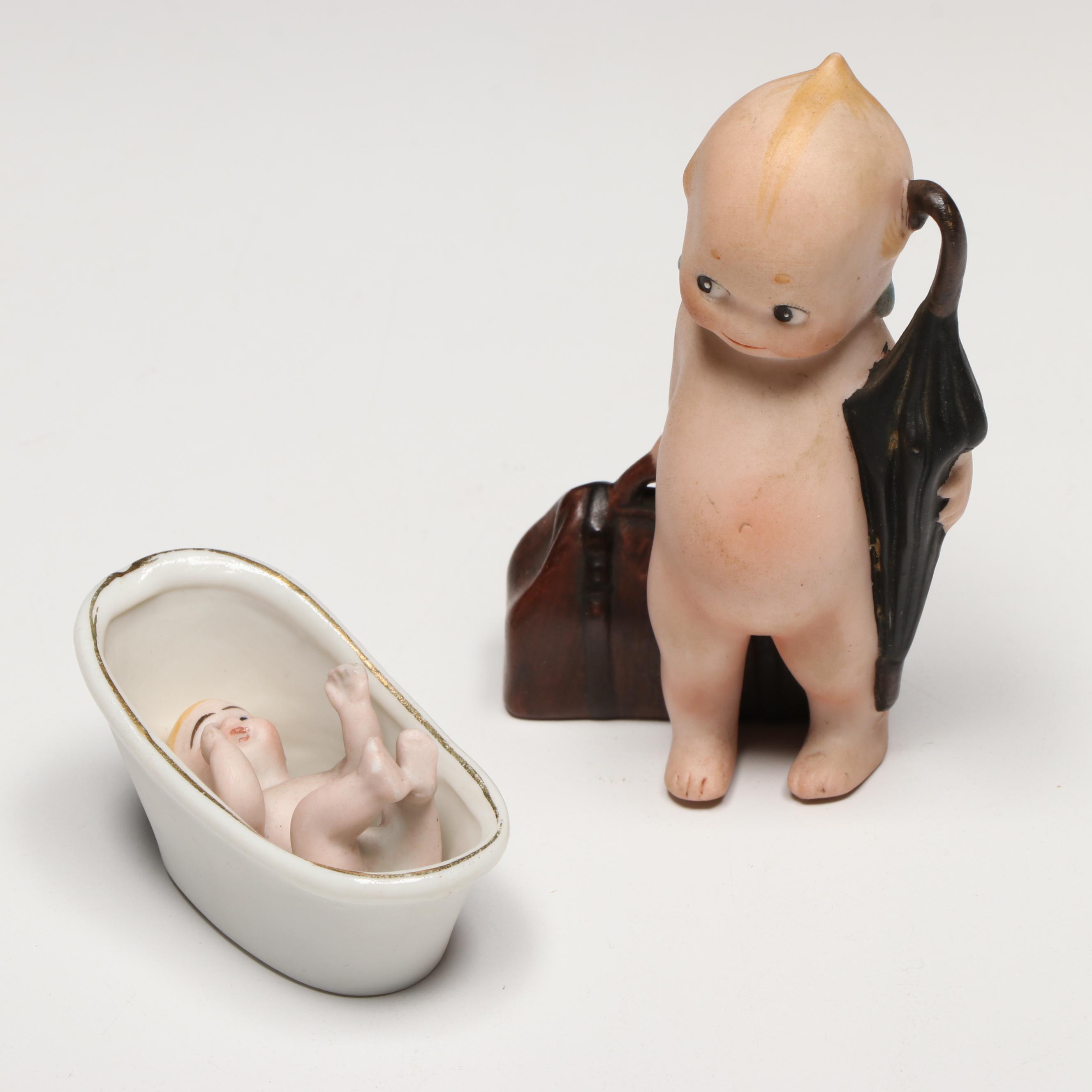 Collection of Porcelain Baby Figurines