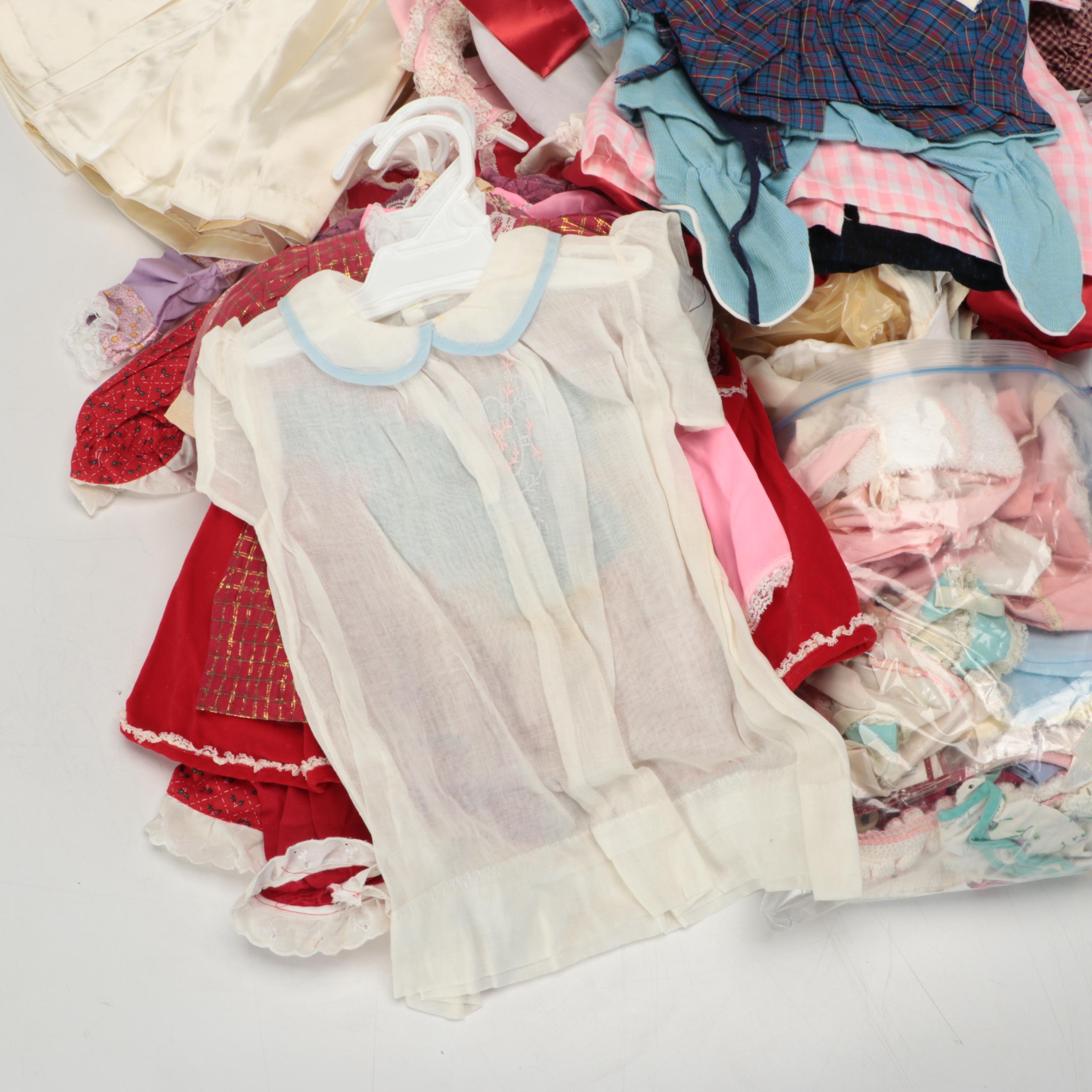 Native American Style Beaded Leather Outfit with More Doll Dresses, Accessories