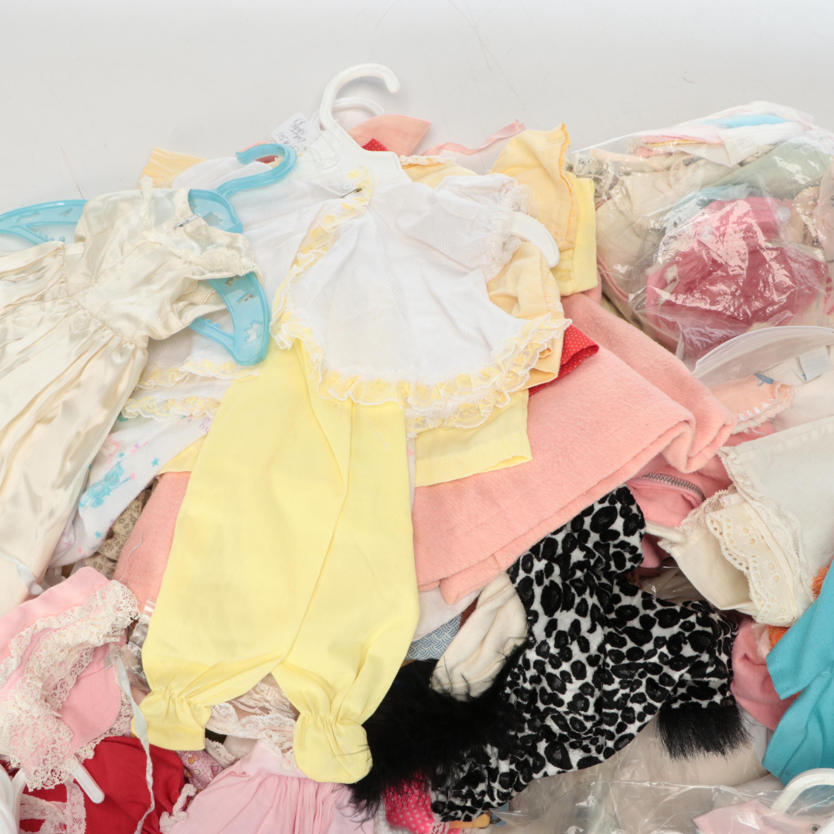 Native American Style Beaded Leather Outfit with More Doll Dresses, Accessories