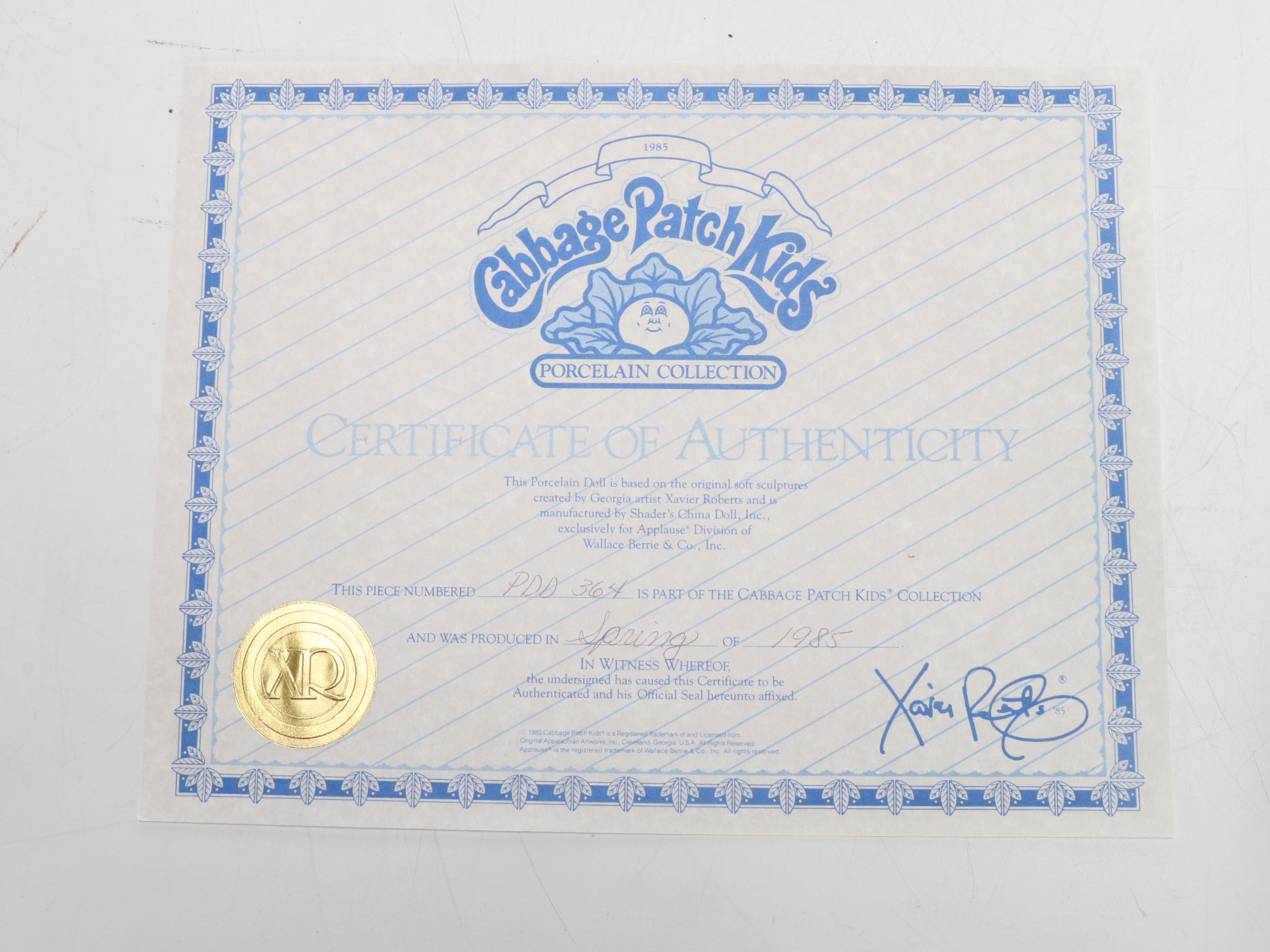 Porcelain Cabbage Patch Doll, Tomy "Get Along Gang", and More Vintage Toys