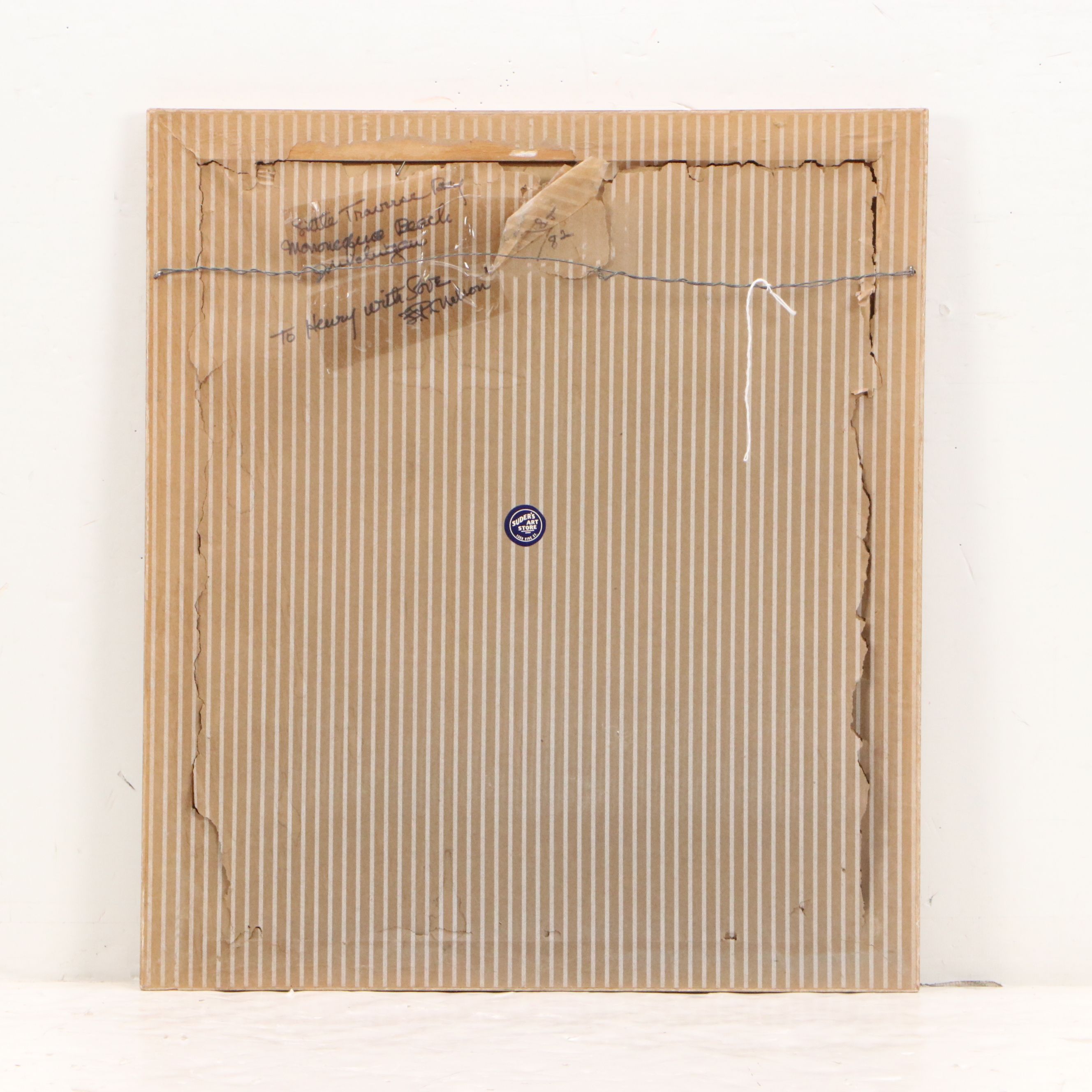 F. Pogue Mountainous Landscape Watercolor Painting